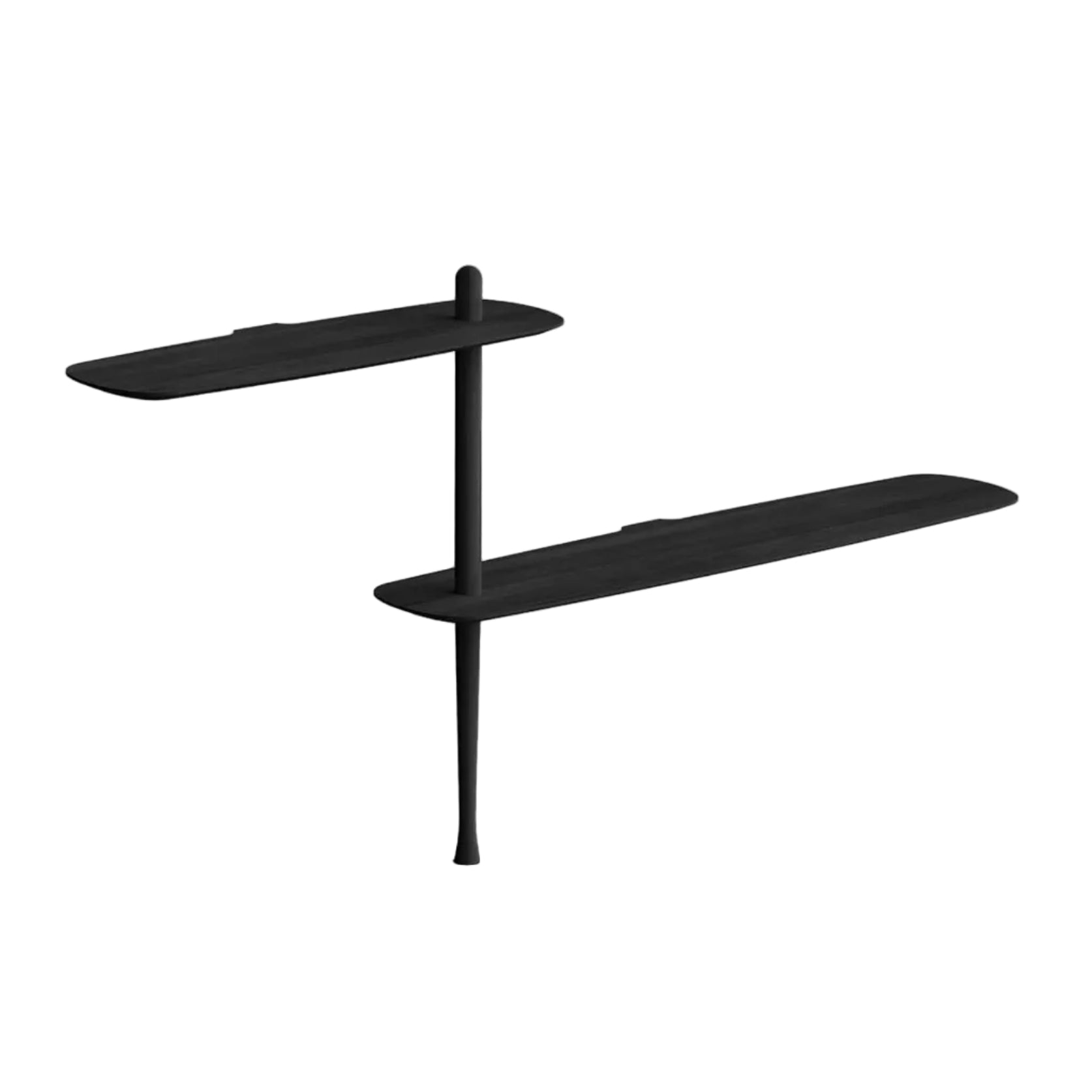 Wandconsole UNICA - CONFIGURATIE 03 zwart essenhout