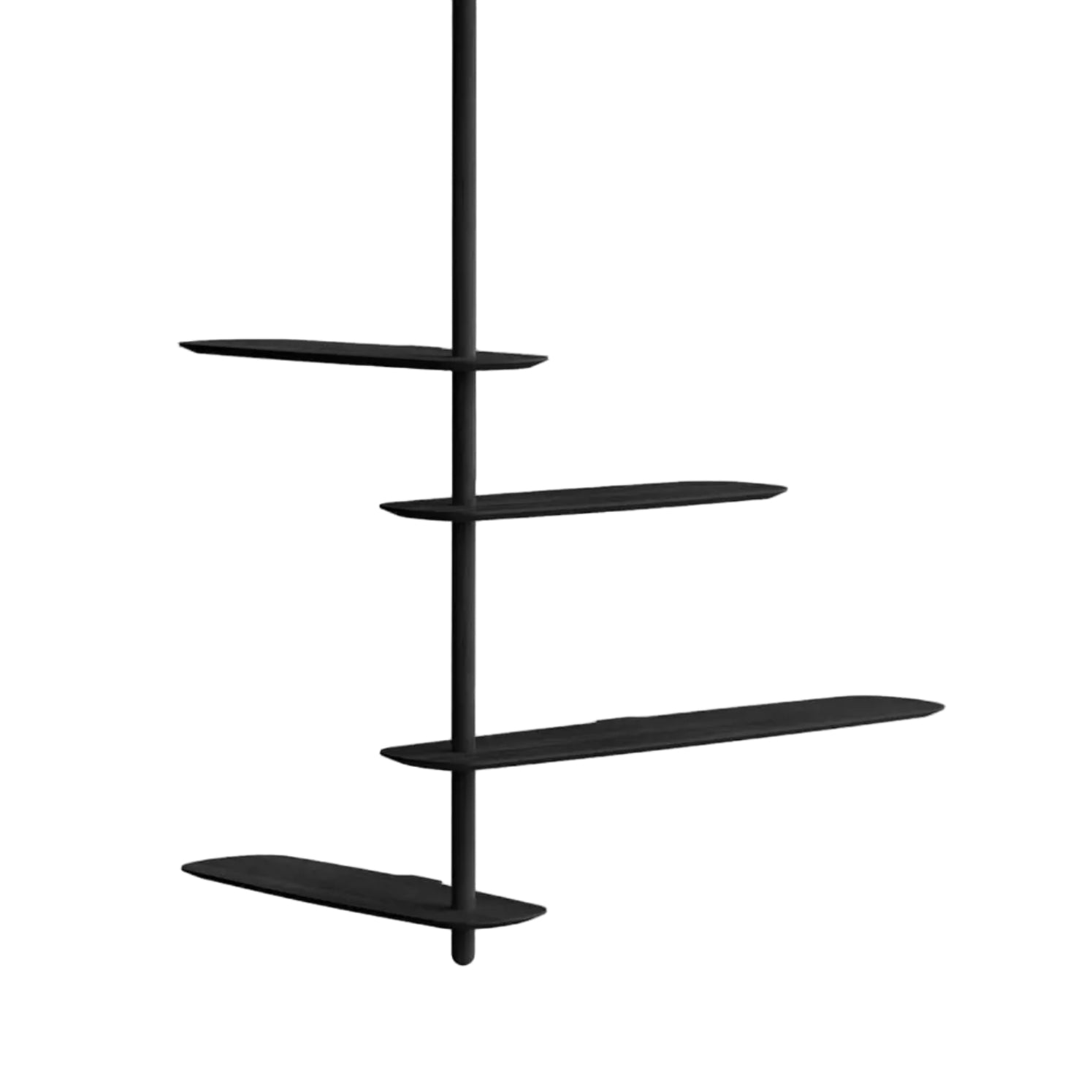 Wandrek UNICA - CONFIGURATIE 09 zwart essenhout