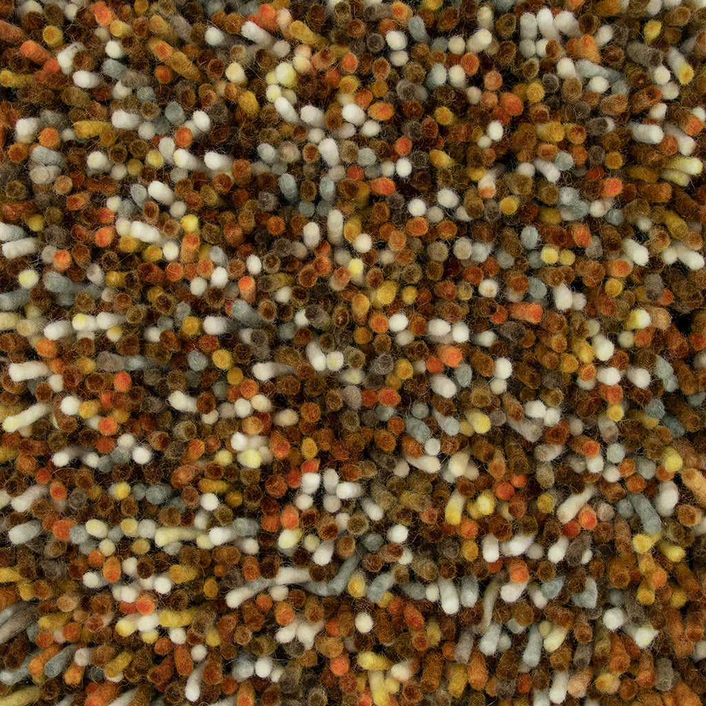 Teppich POP ART orange mit langem Flor