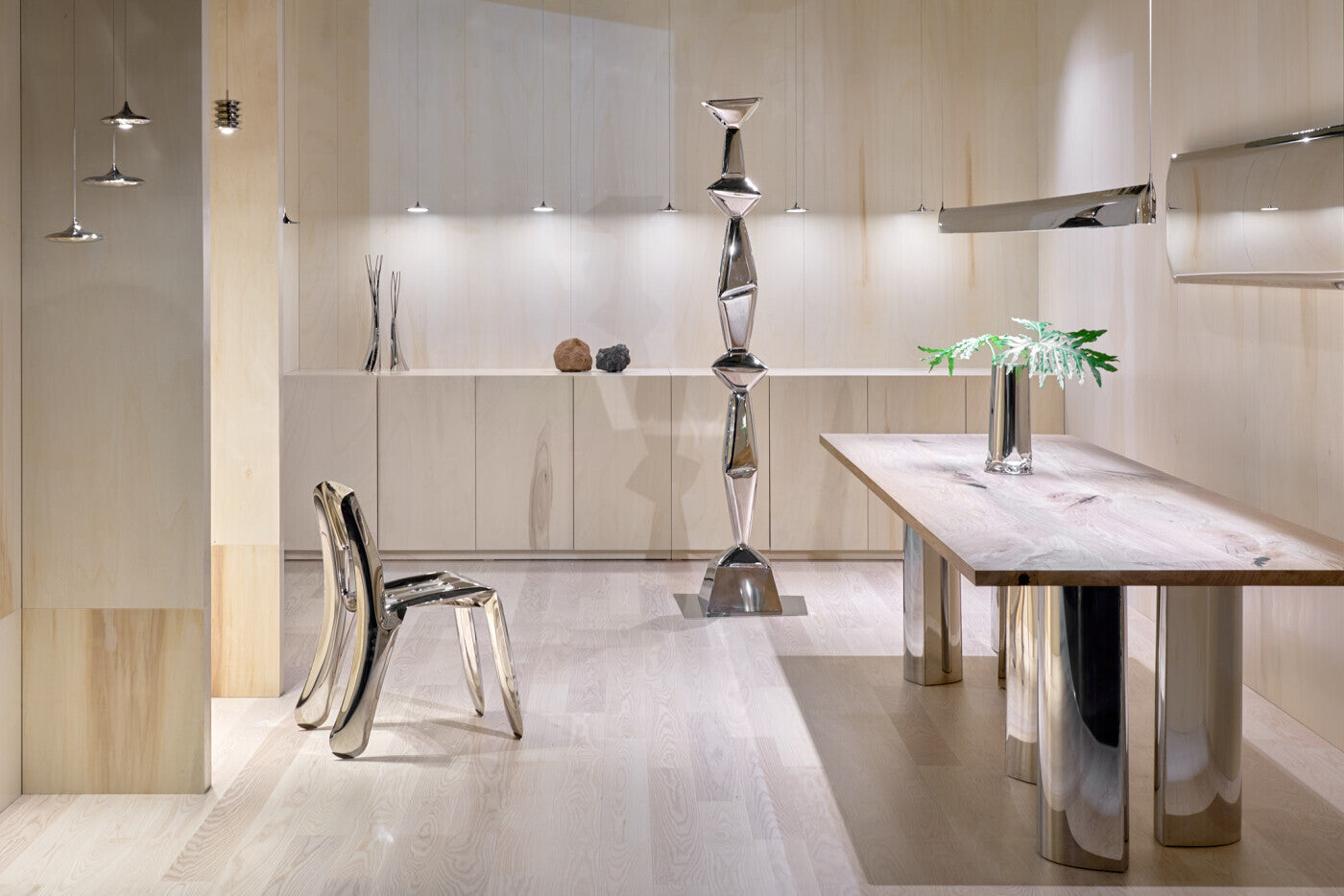 Pendelleuchte BLADE Stahl