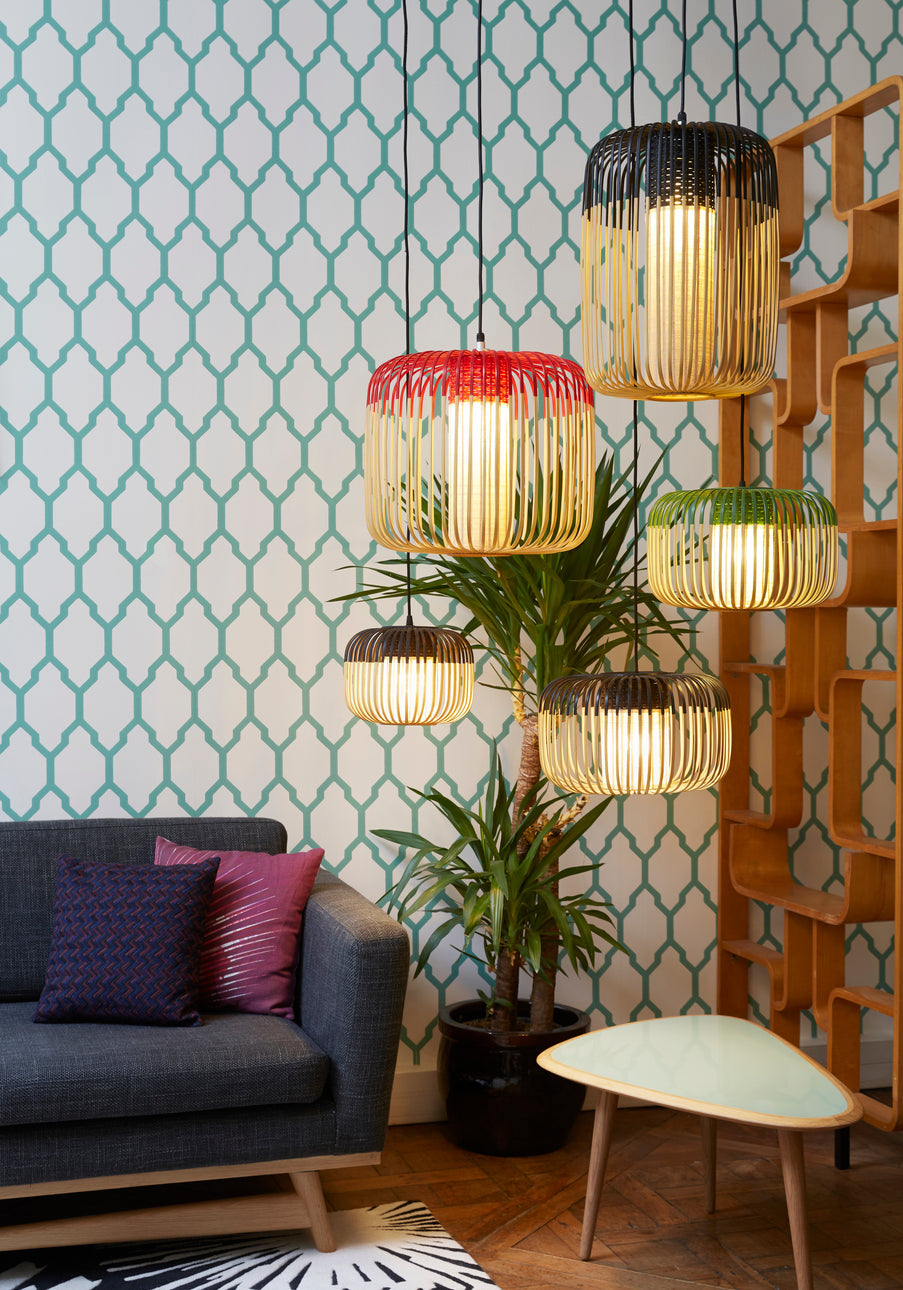 Hanglamp BAMBOO zwart