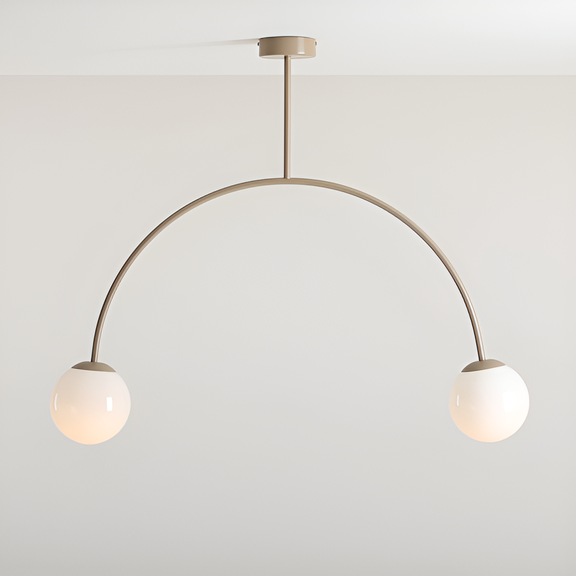 UNA beige hanging lamp
