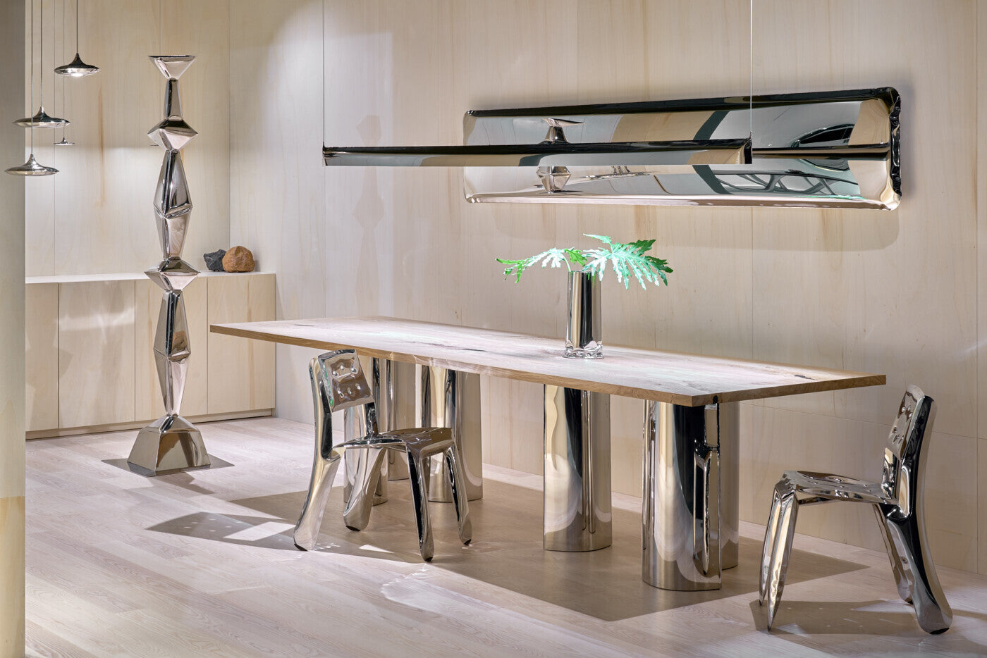 Pendelleuchte BLADE Stahl