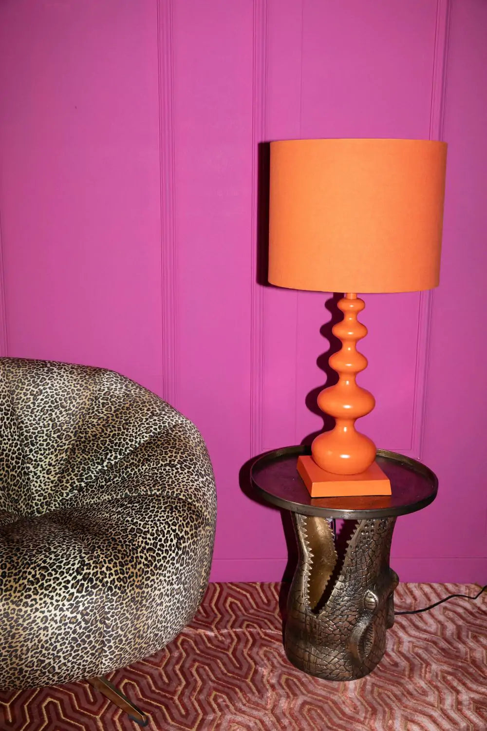 WHEN ORANGE IS KING Tischleuchte orange