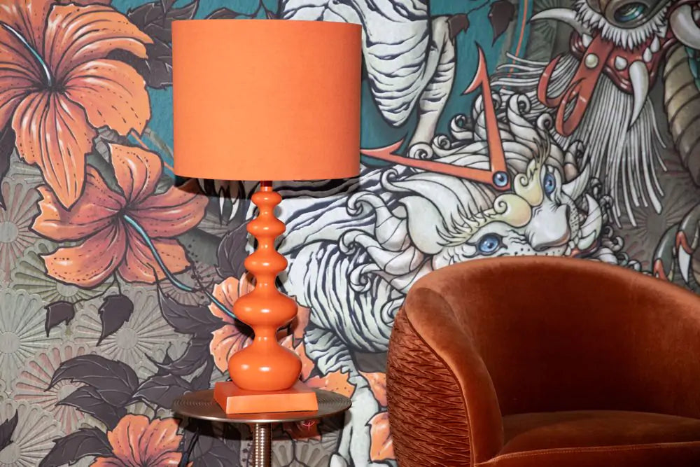 WHEN ORANGE IS KING Tischleuchte orange