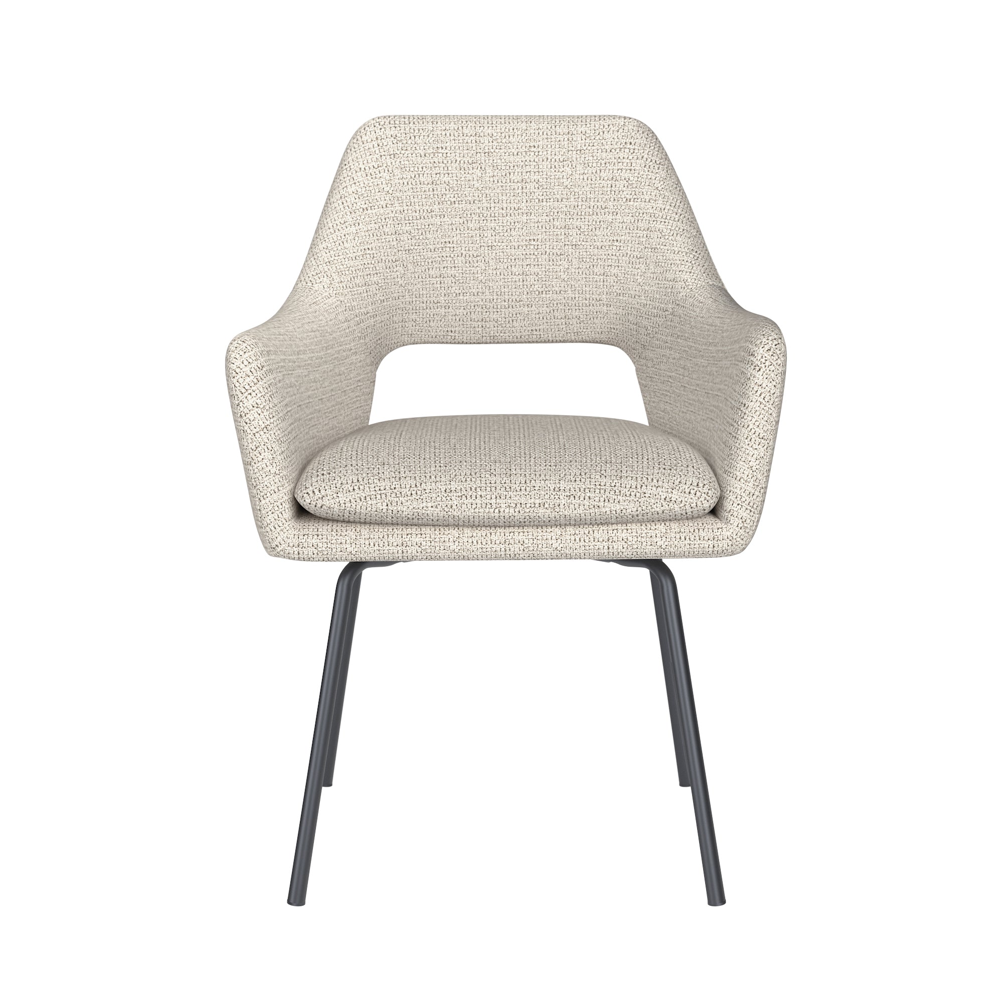 Stuhl MOS weiß mit schwarzem Gestell