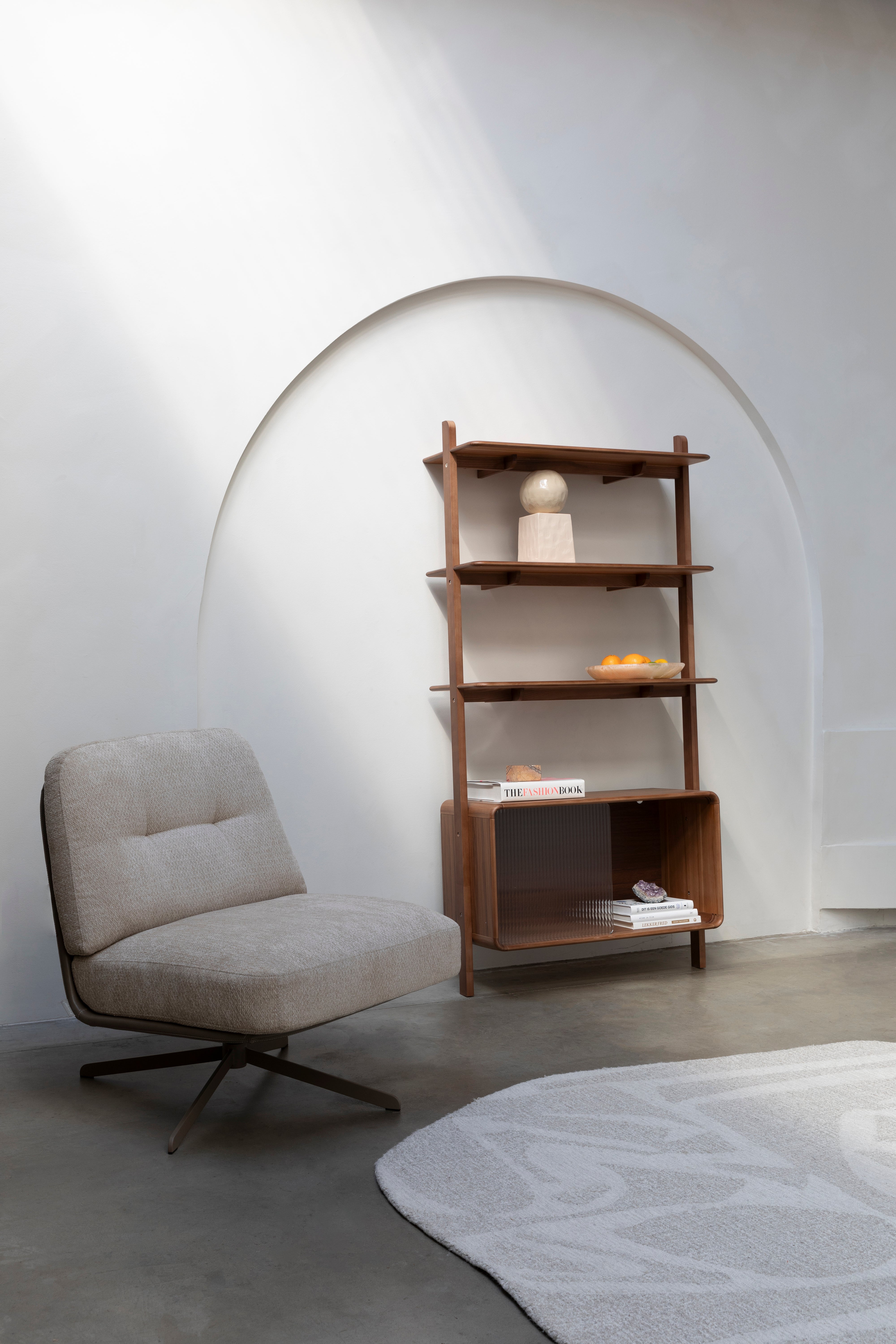 Regal RISE dunkles Furnier