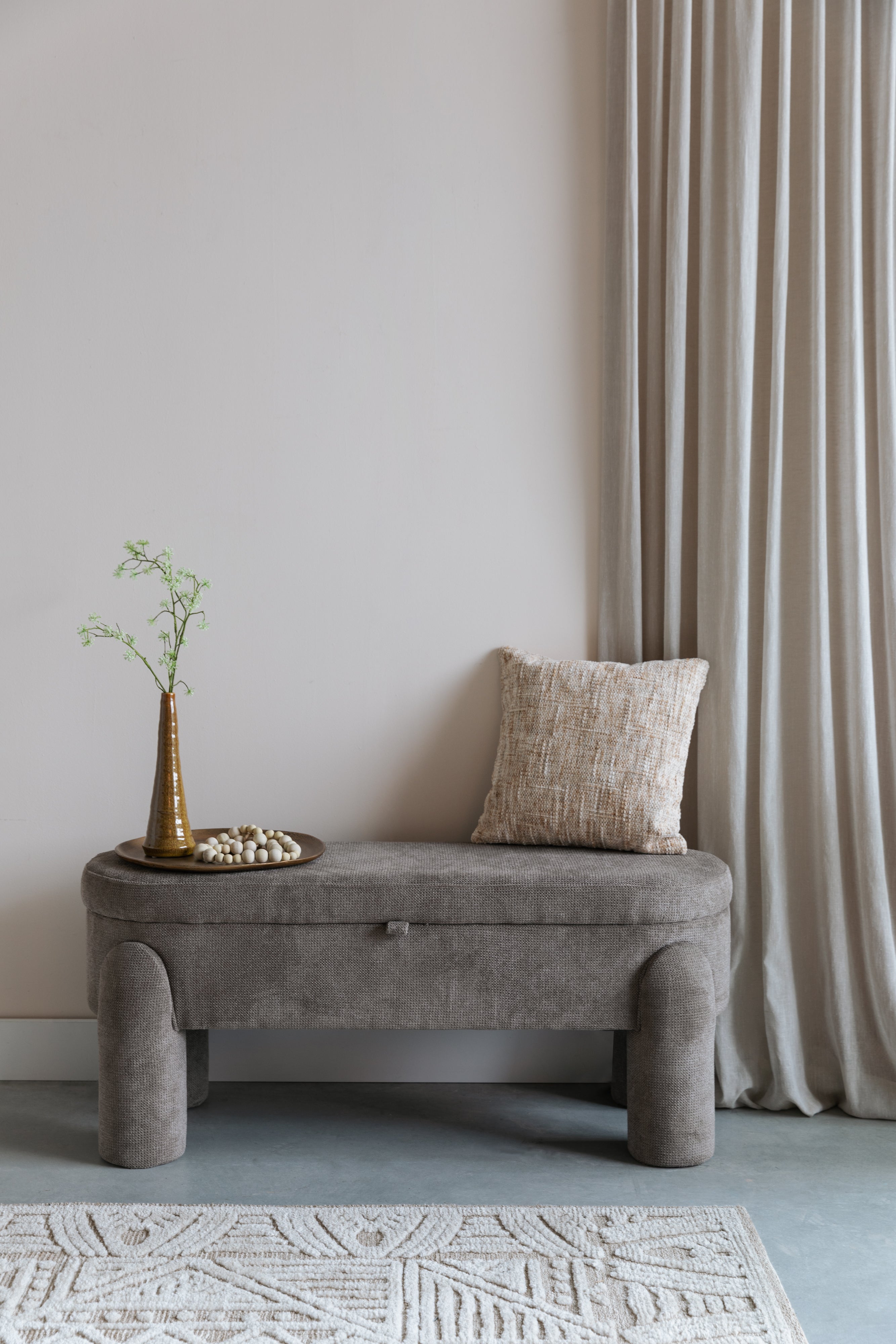 Sitzbank mit Stauraum ORLY beige