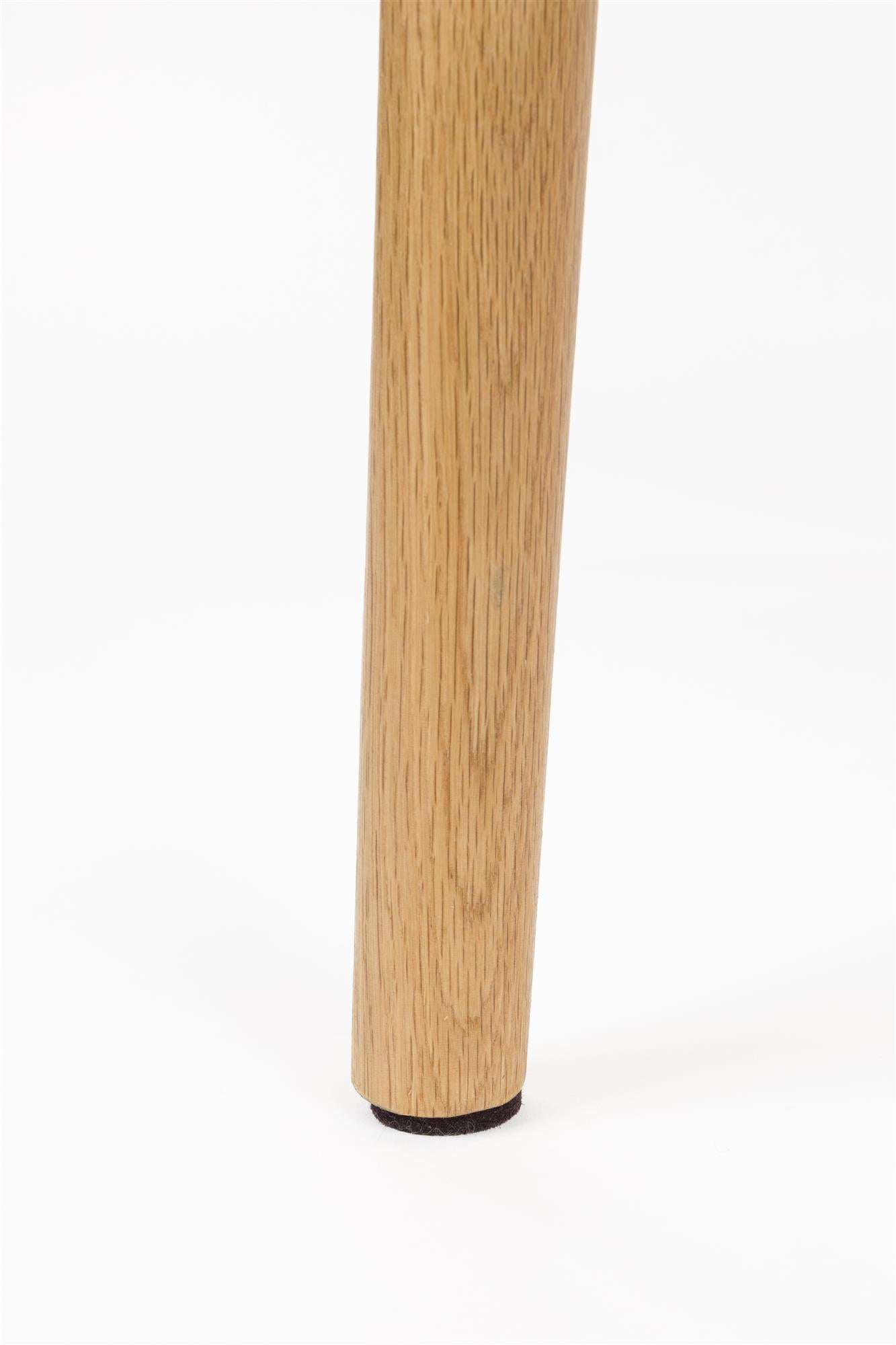 Stoel INDY lichtbruin met houten basis