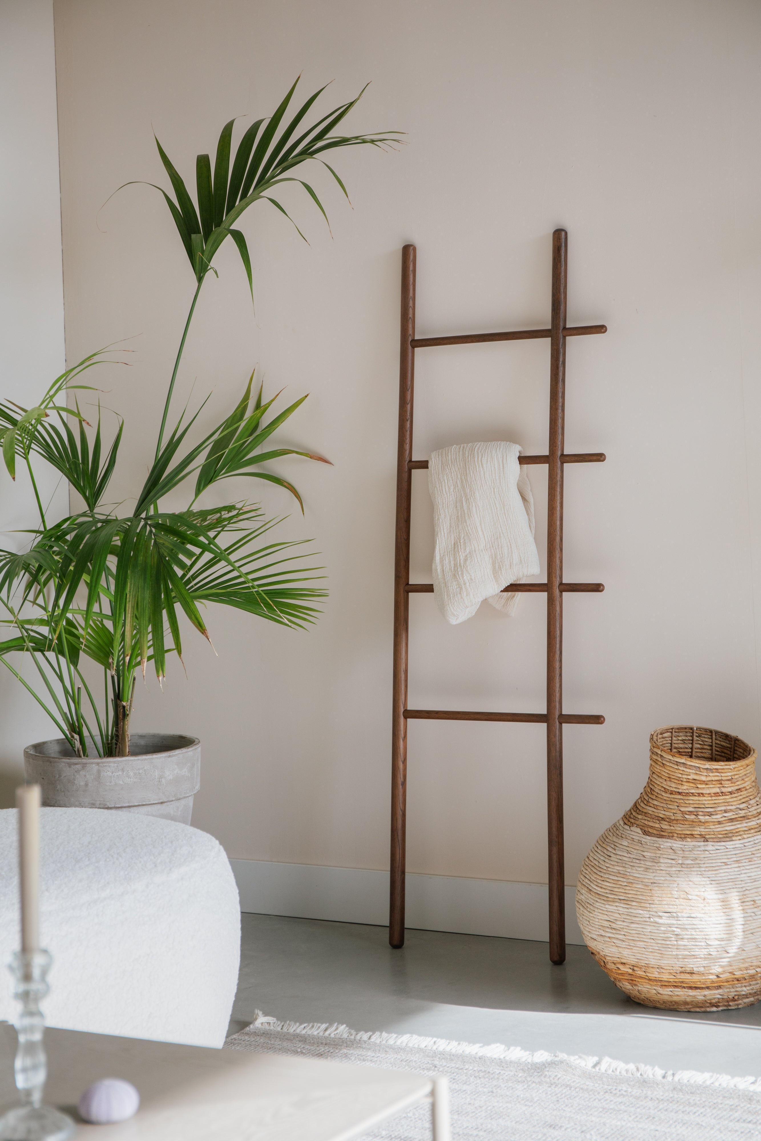Decorative ladder JHON oak wood
