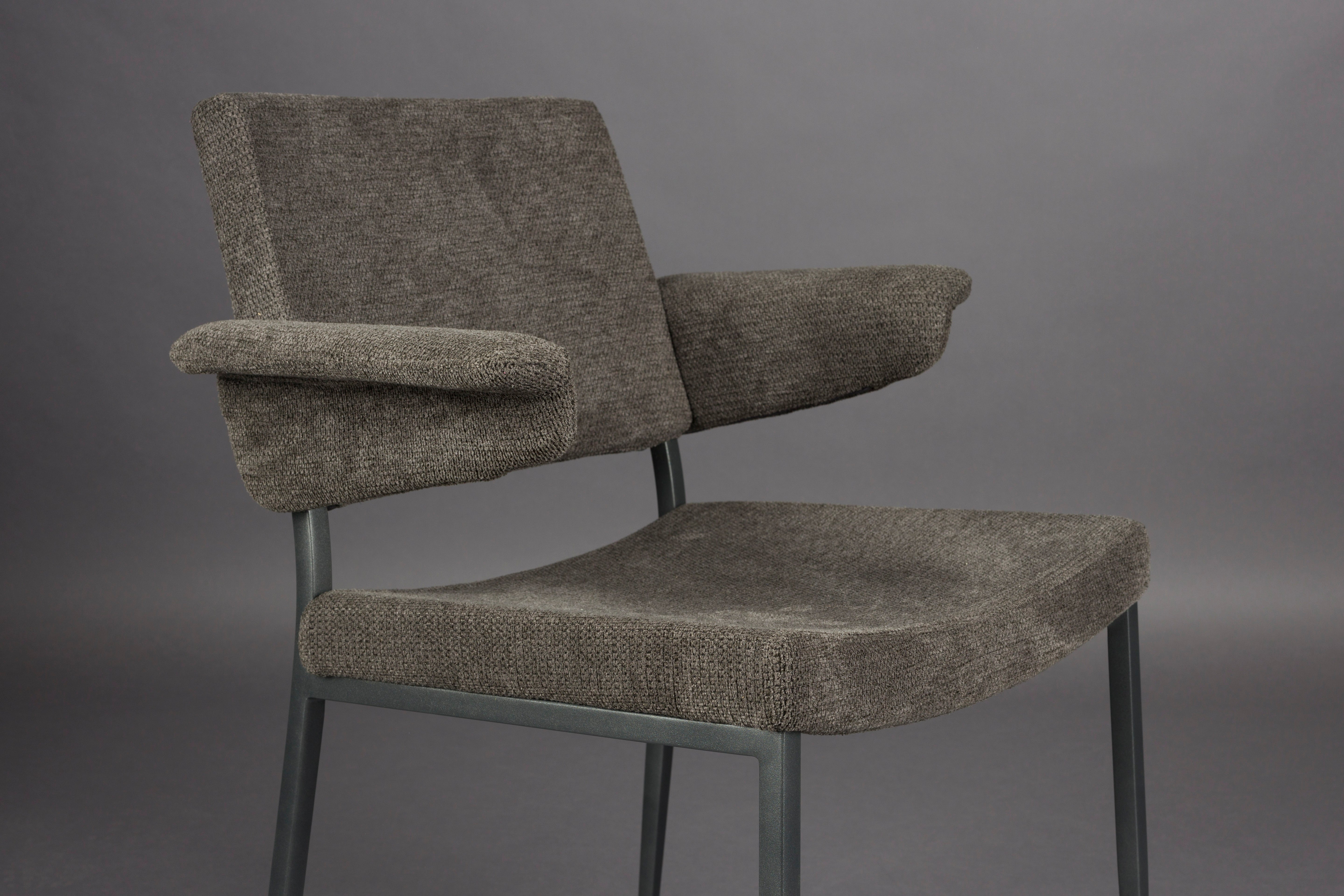 PORTLAND chair gray with dark gray base