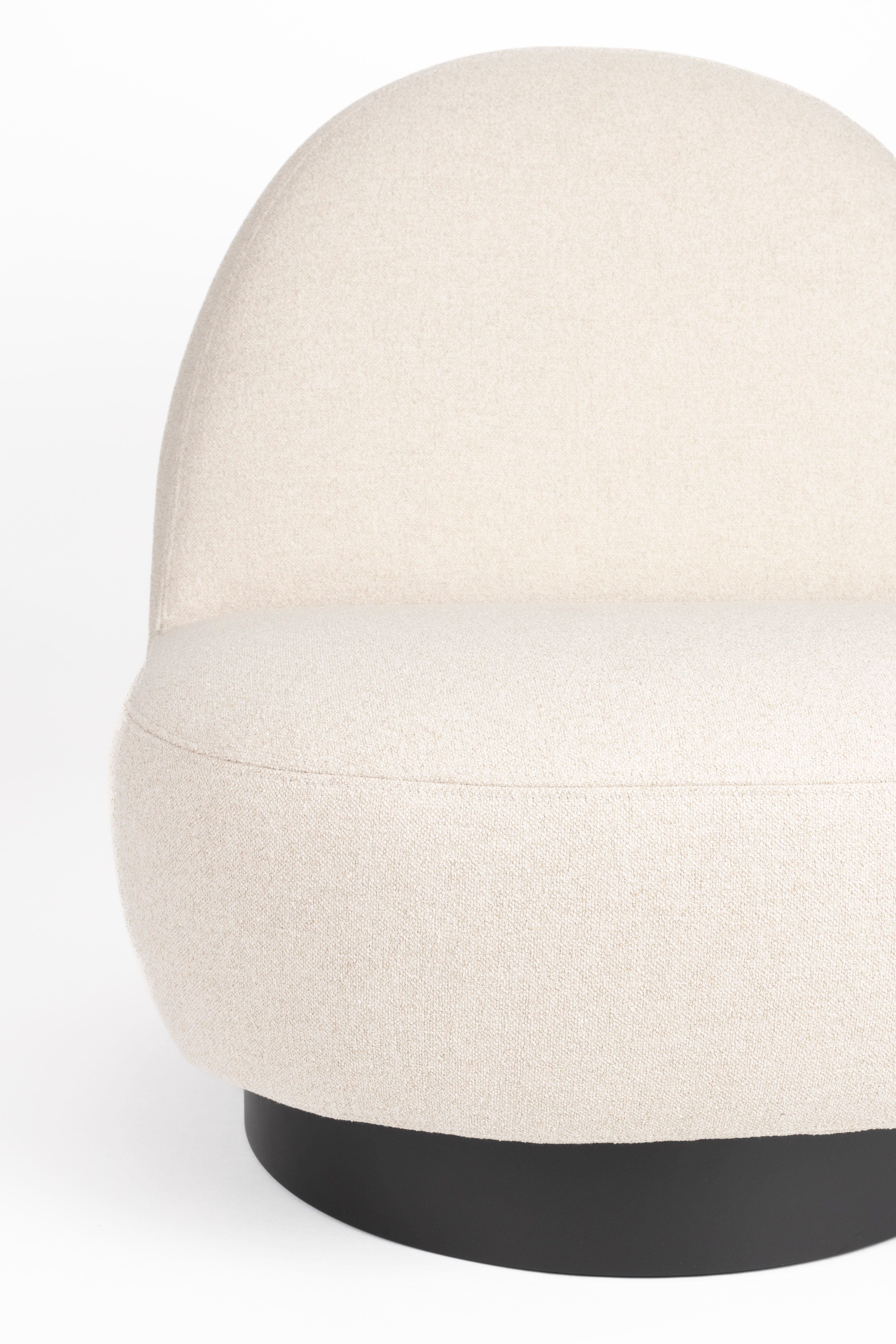 Sessel EDEN latte mit schwarzem Gestell