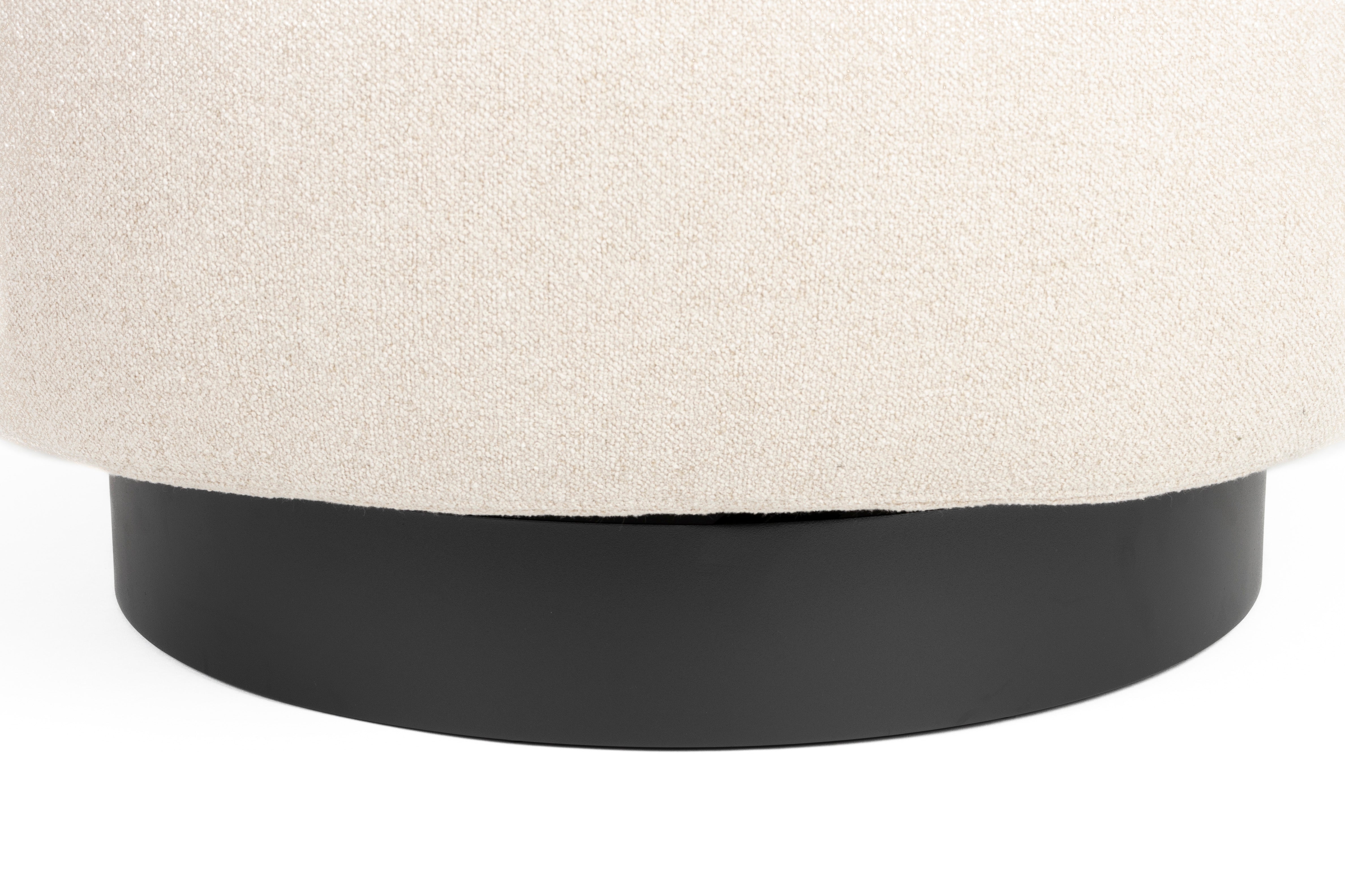 Sessel EDEN latte mit schwarzem Gestell