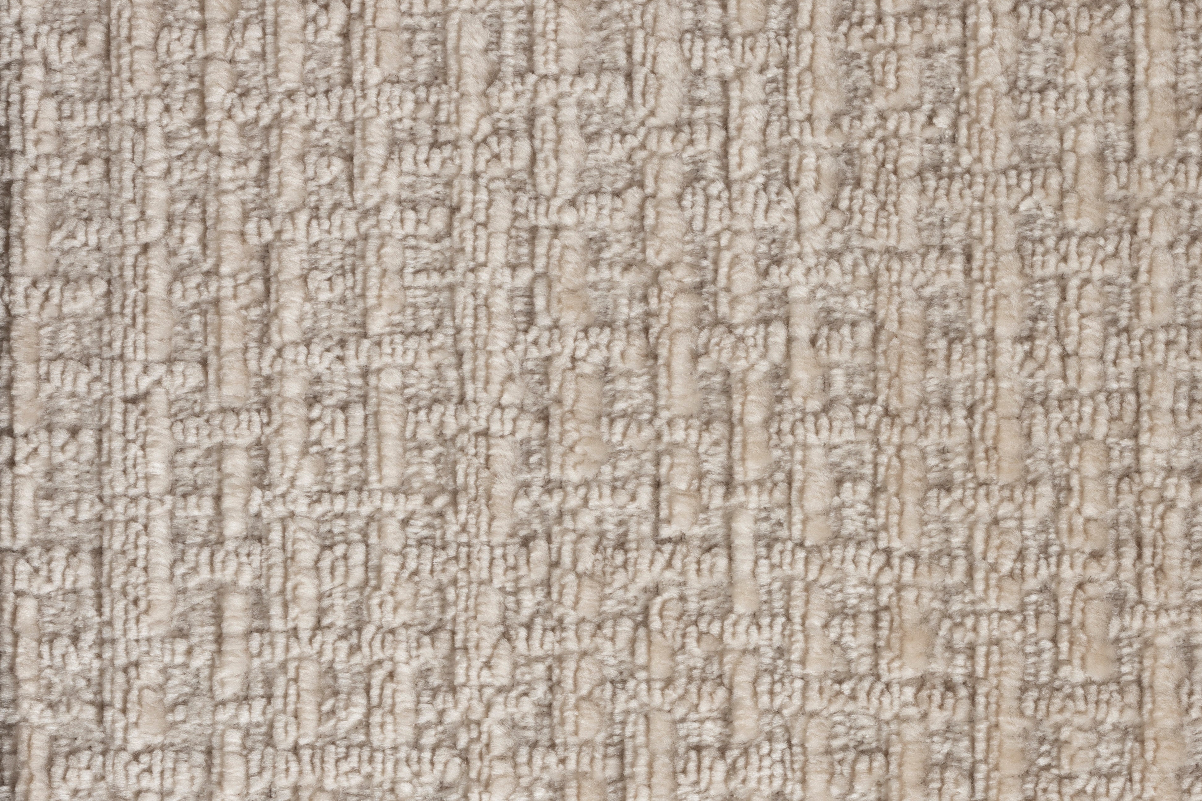 Beige fauteuil ROBINSON met houten basis