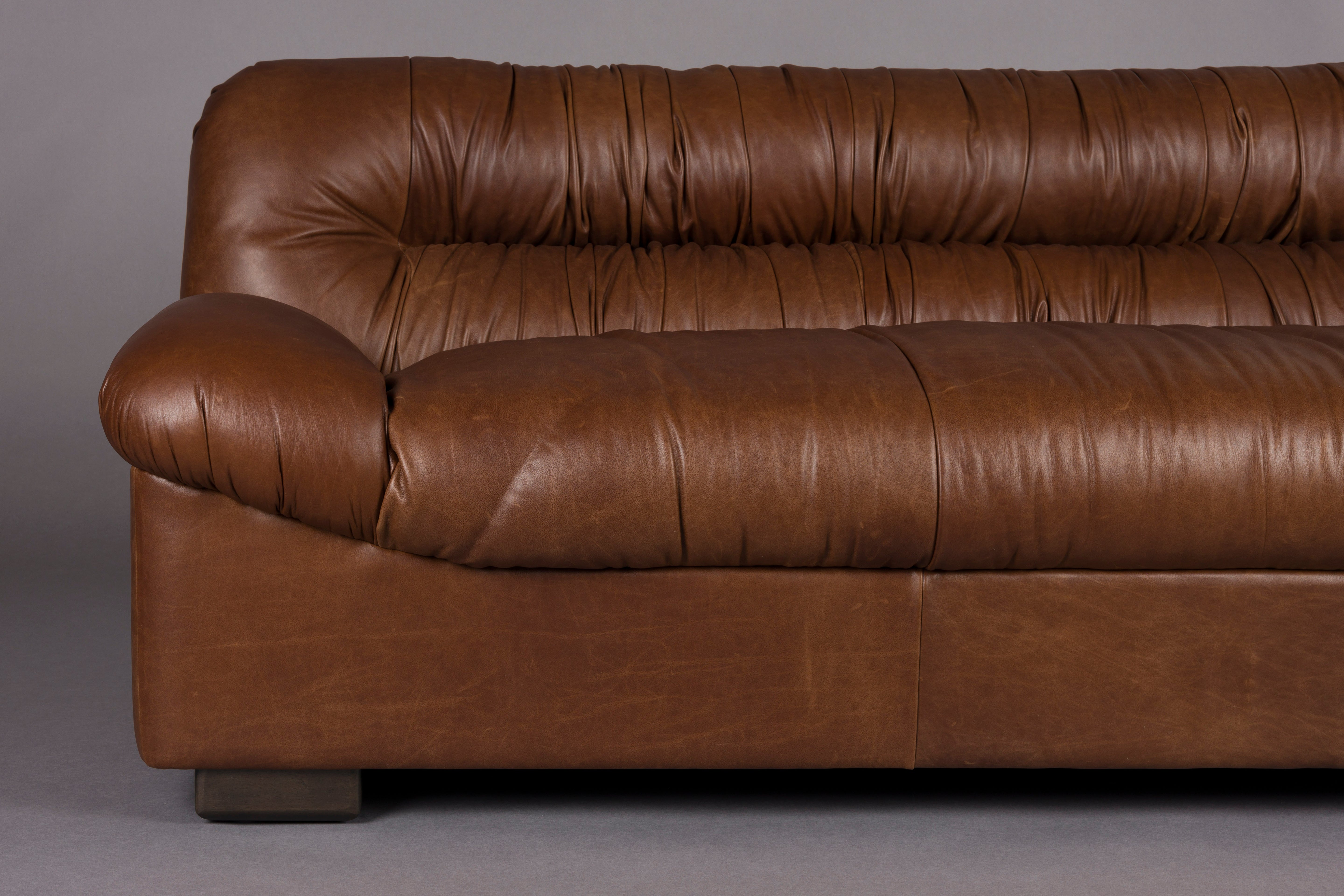 DOUGLAS Sofa chocolate leather