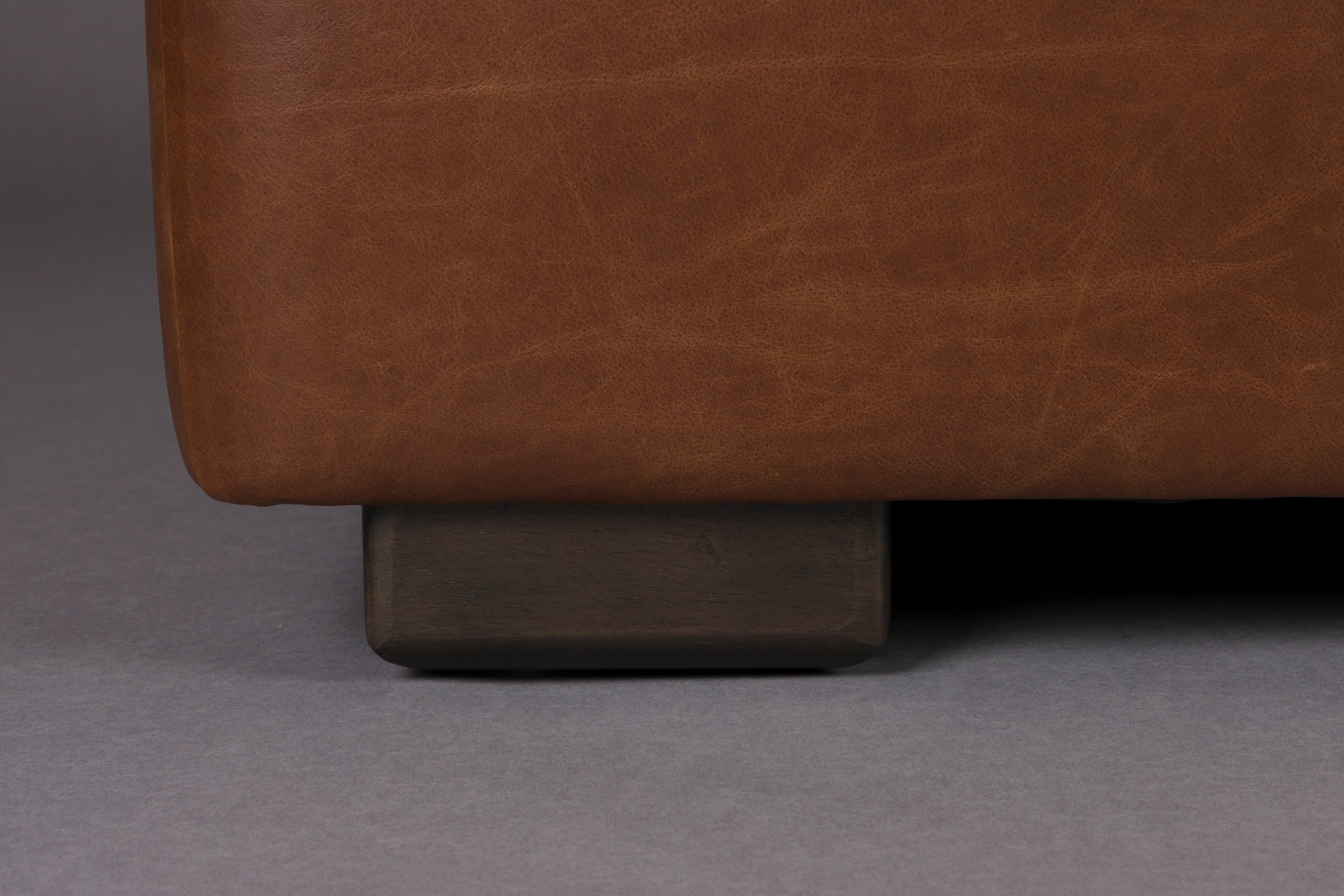 DOUGLAS Sofa chocolate leather