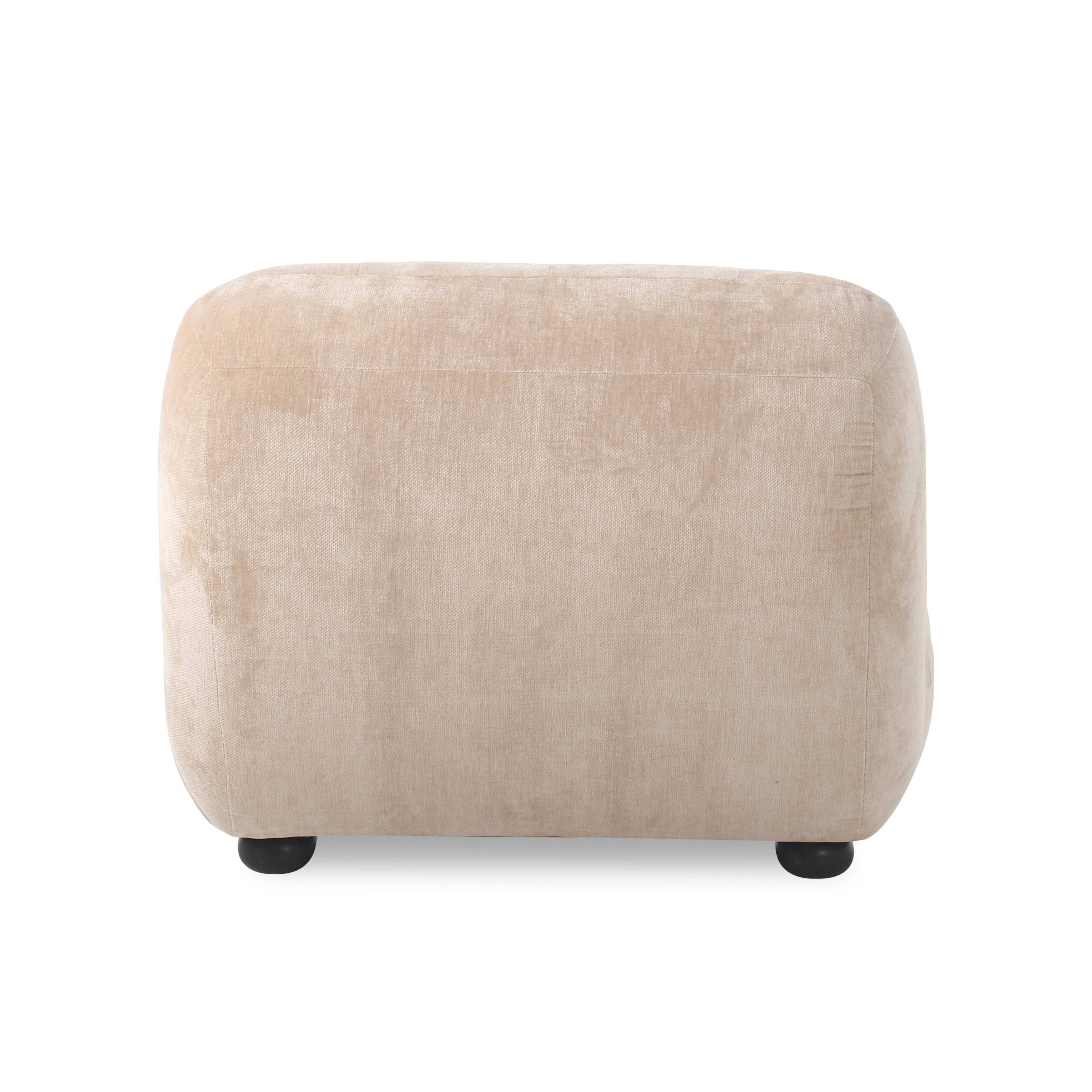 Fauteuil WYATT beige fluweel