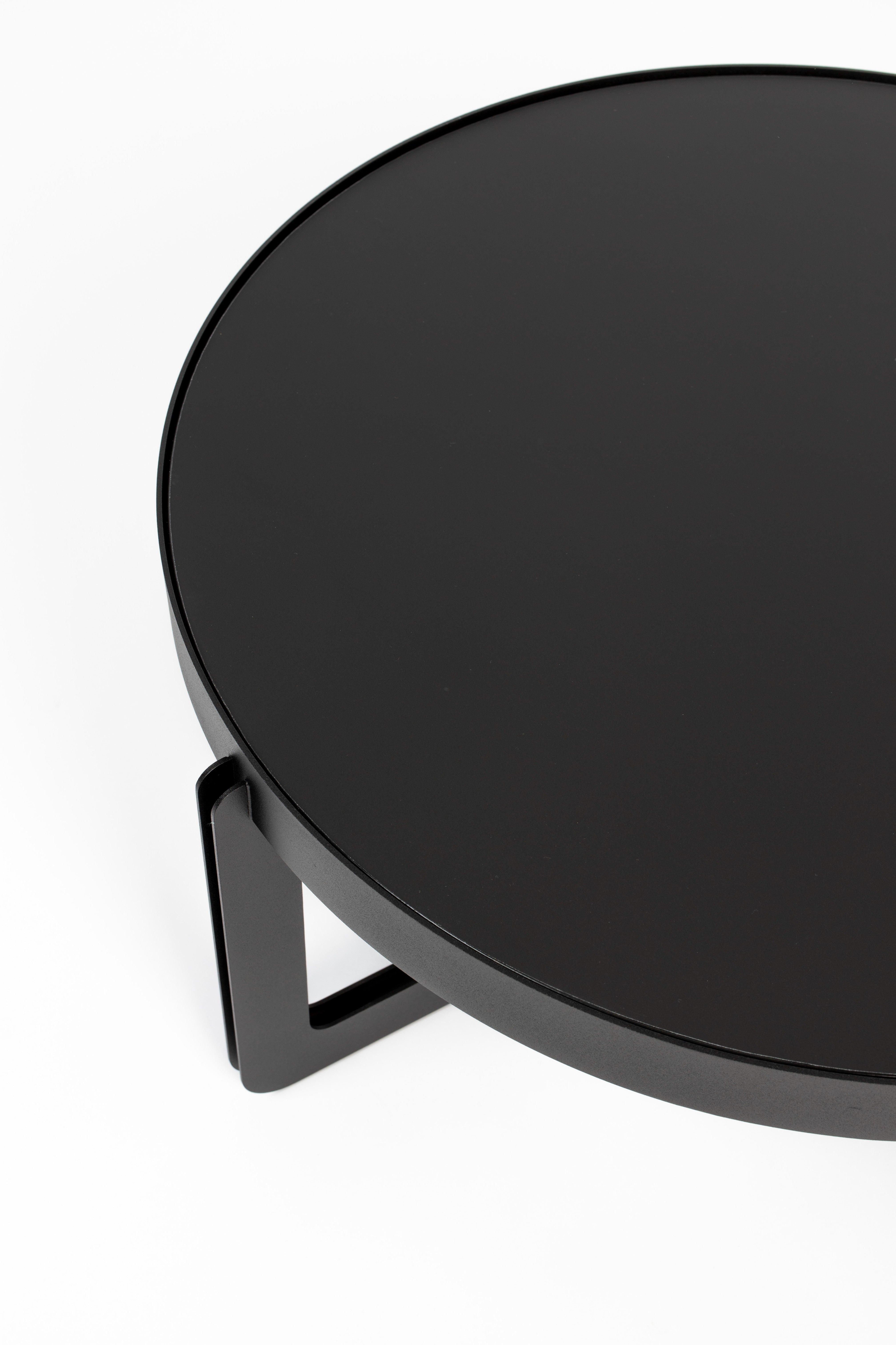 Couchtisch CENTRE ROUND schwarz