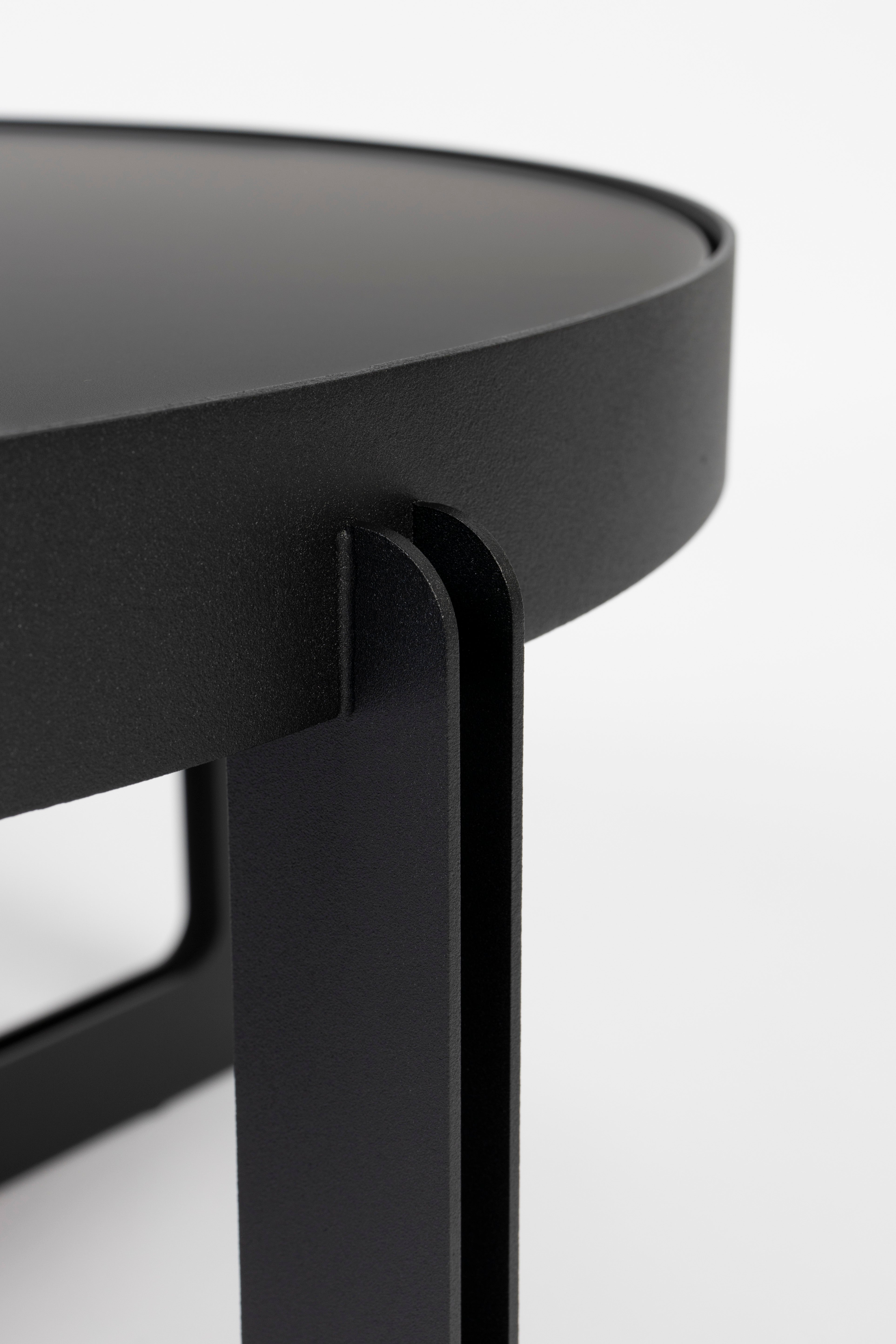 Couchtisch CENTRE ROUND schwarz