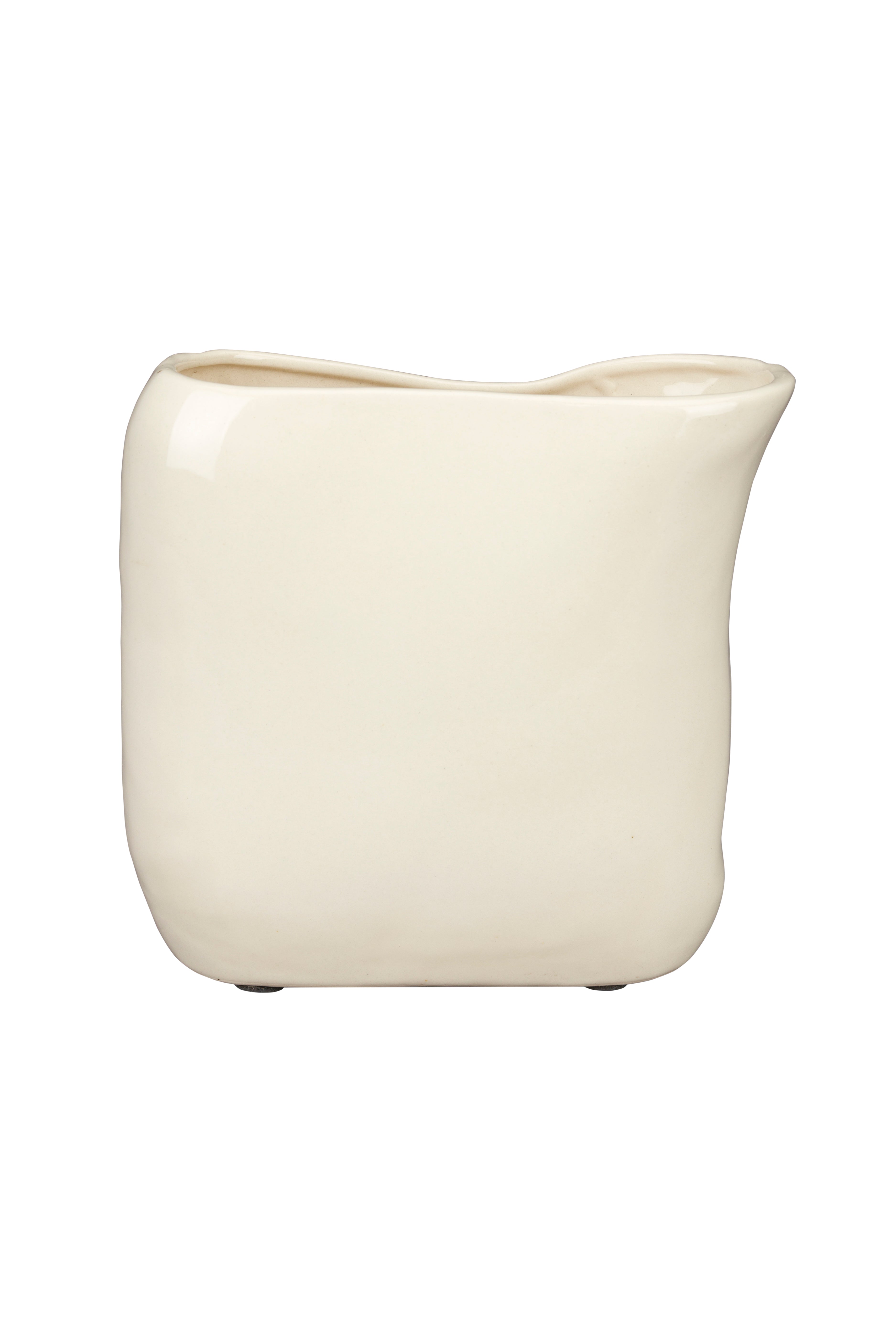 Vase EDNA beige