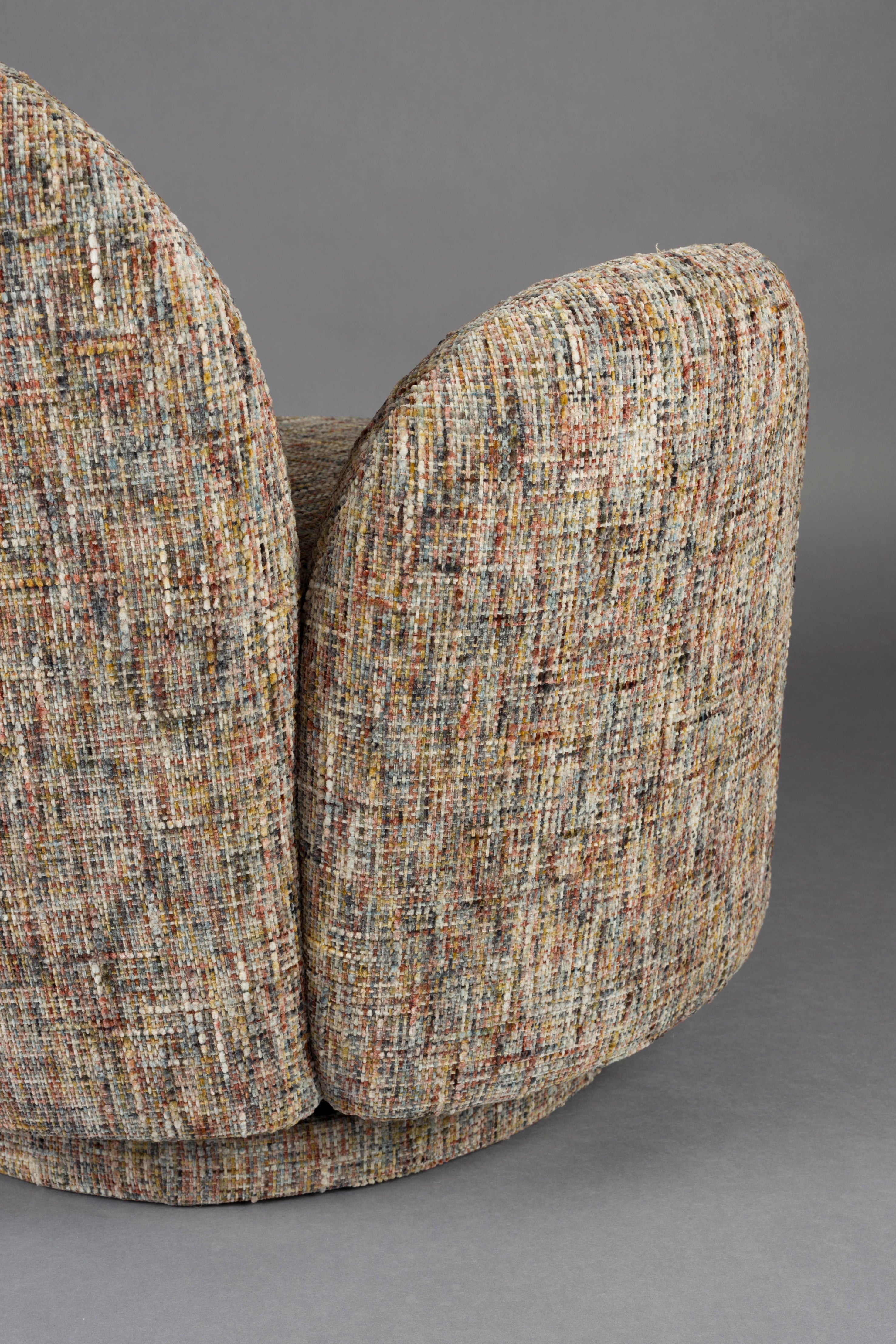 Draaistoel ROSE bruin gemêleerd