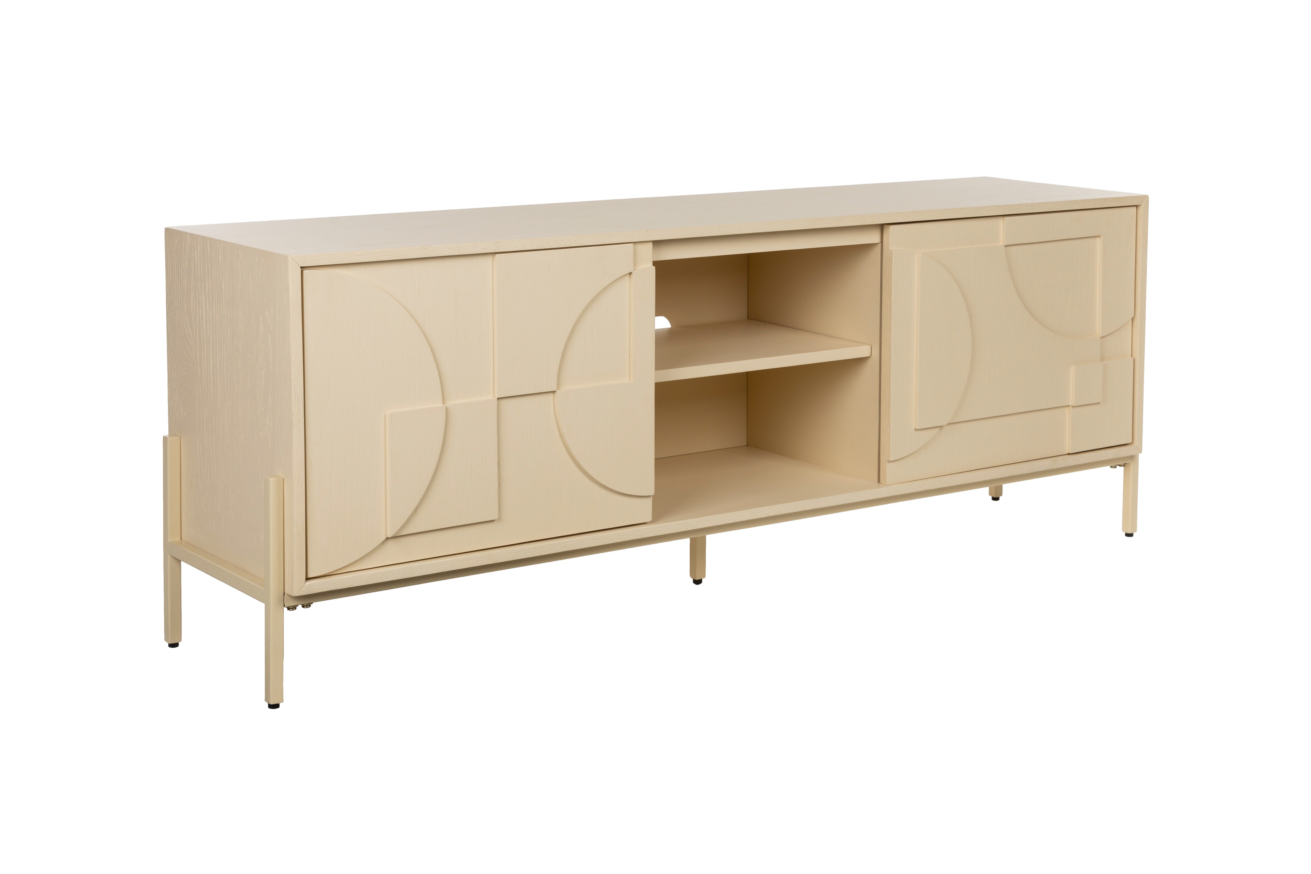 RTV-Sideboard FACES hellbeige Holz