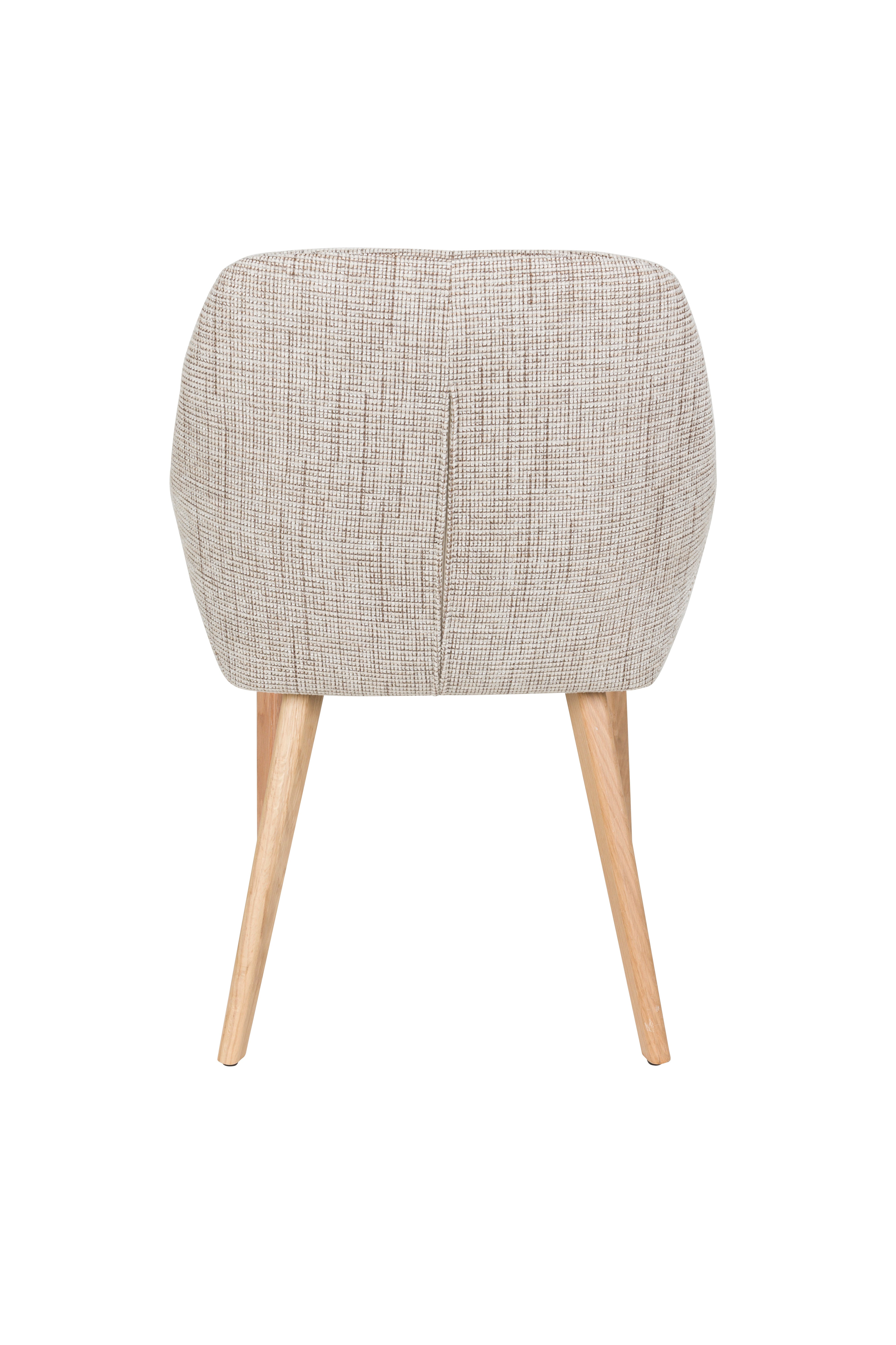 LOUA Chair Beige with Wooden Base