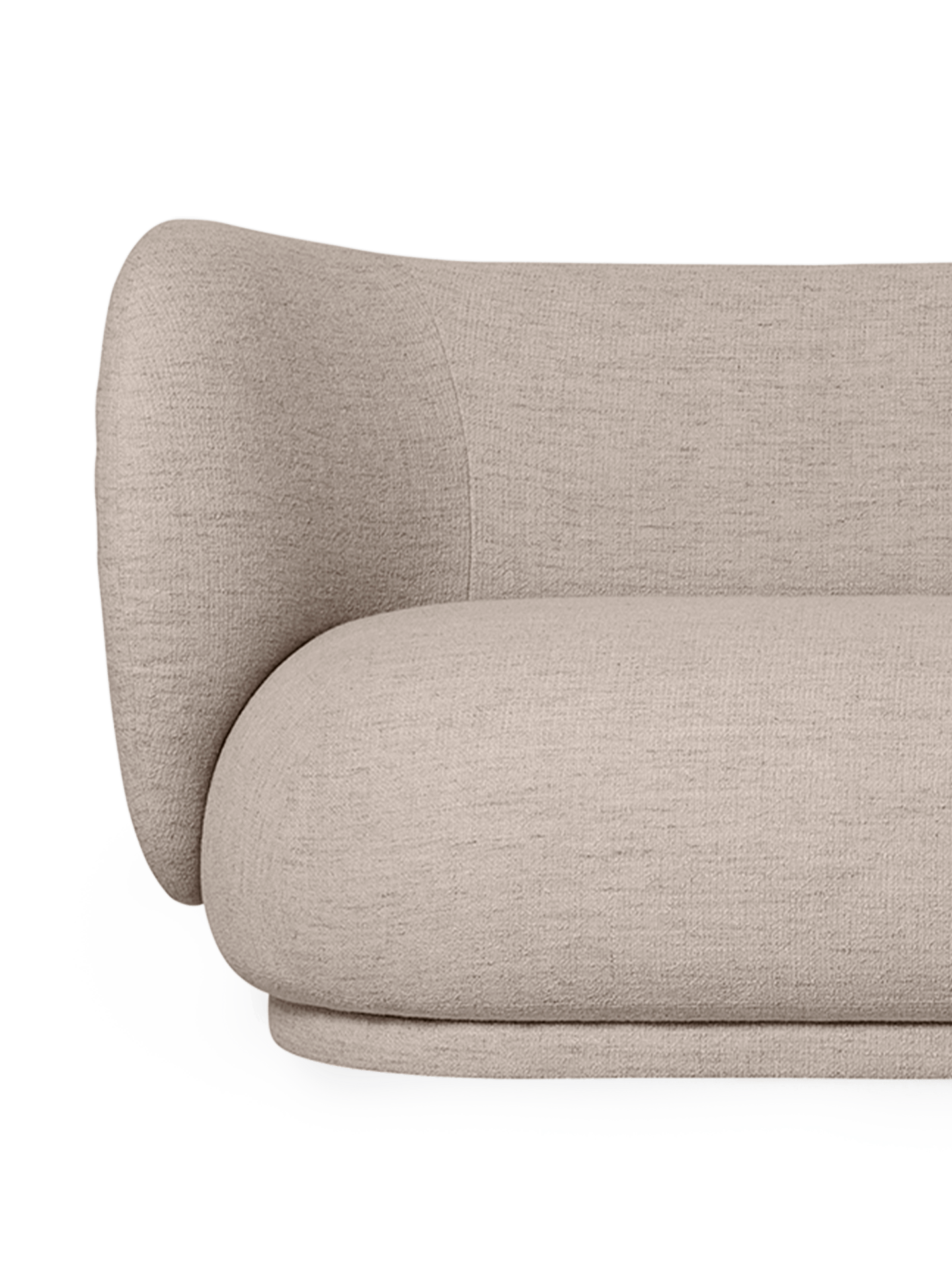 Kanapa 3-osobowa RICO Bouclé piaskowy – ferm LIVING