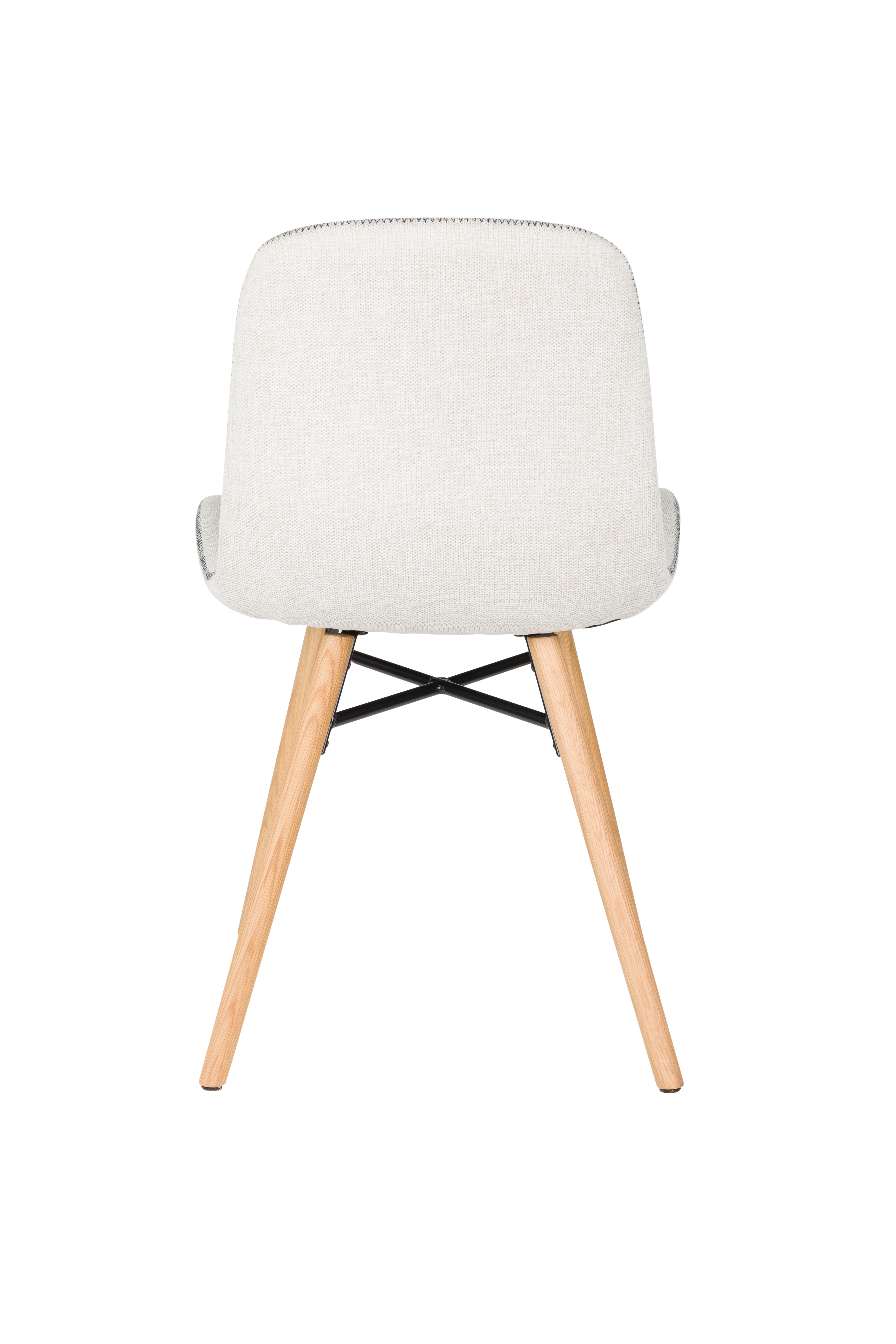 Stuhl LESTER beige mit Holzgestell