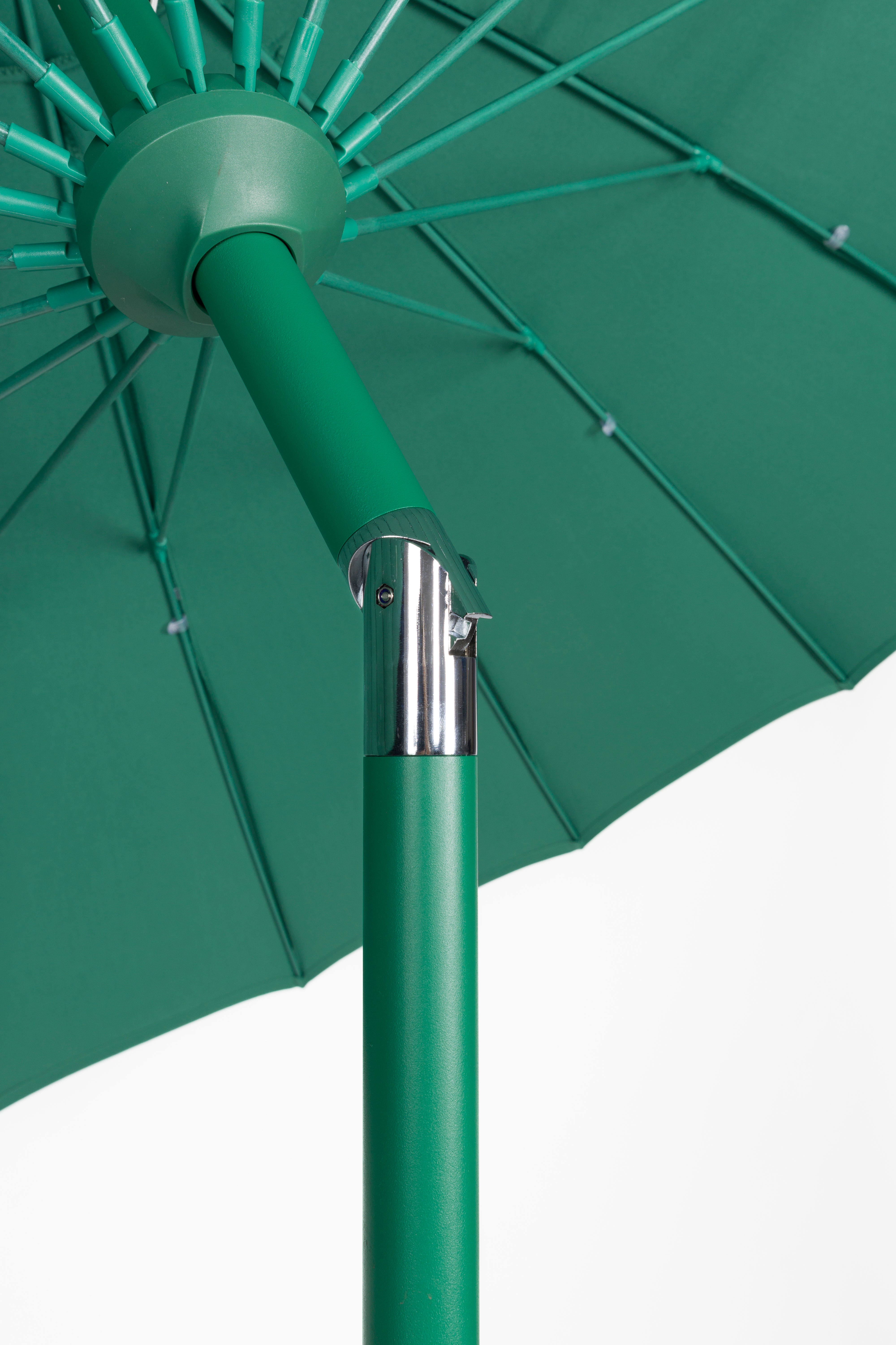 SUNSHINE green parasol with base