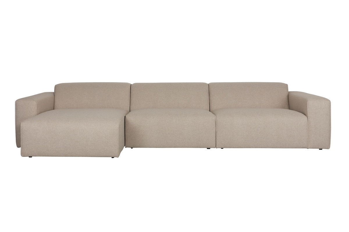 Sofa 4,5-osobowa MILKA cappuccino lewostronny – Zuiver