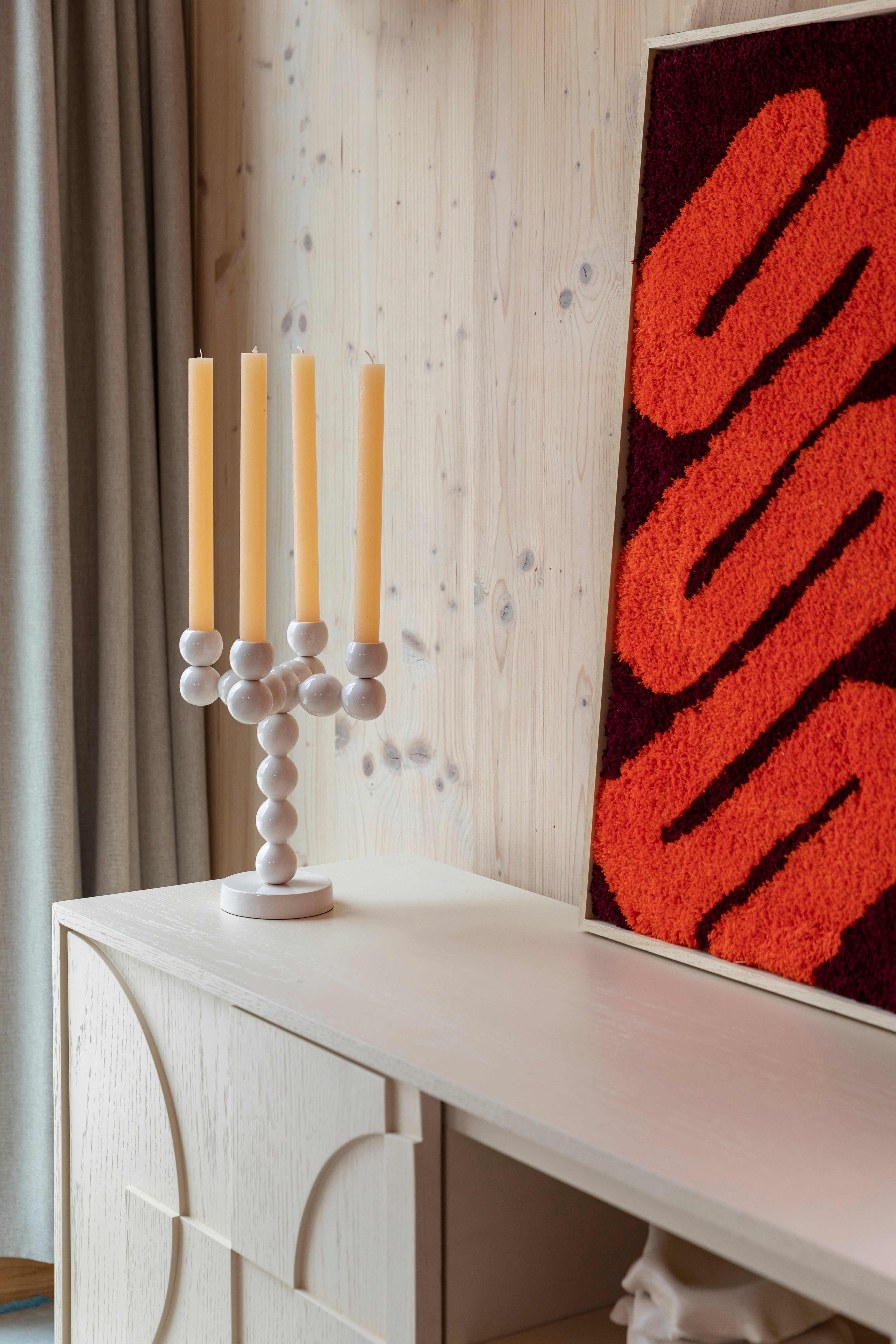 Kerzenhalter BUBBLES FOUR beige