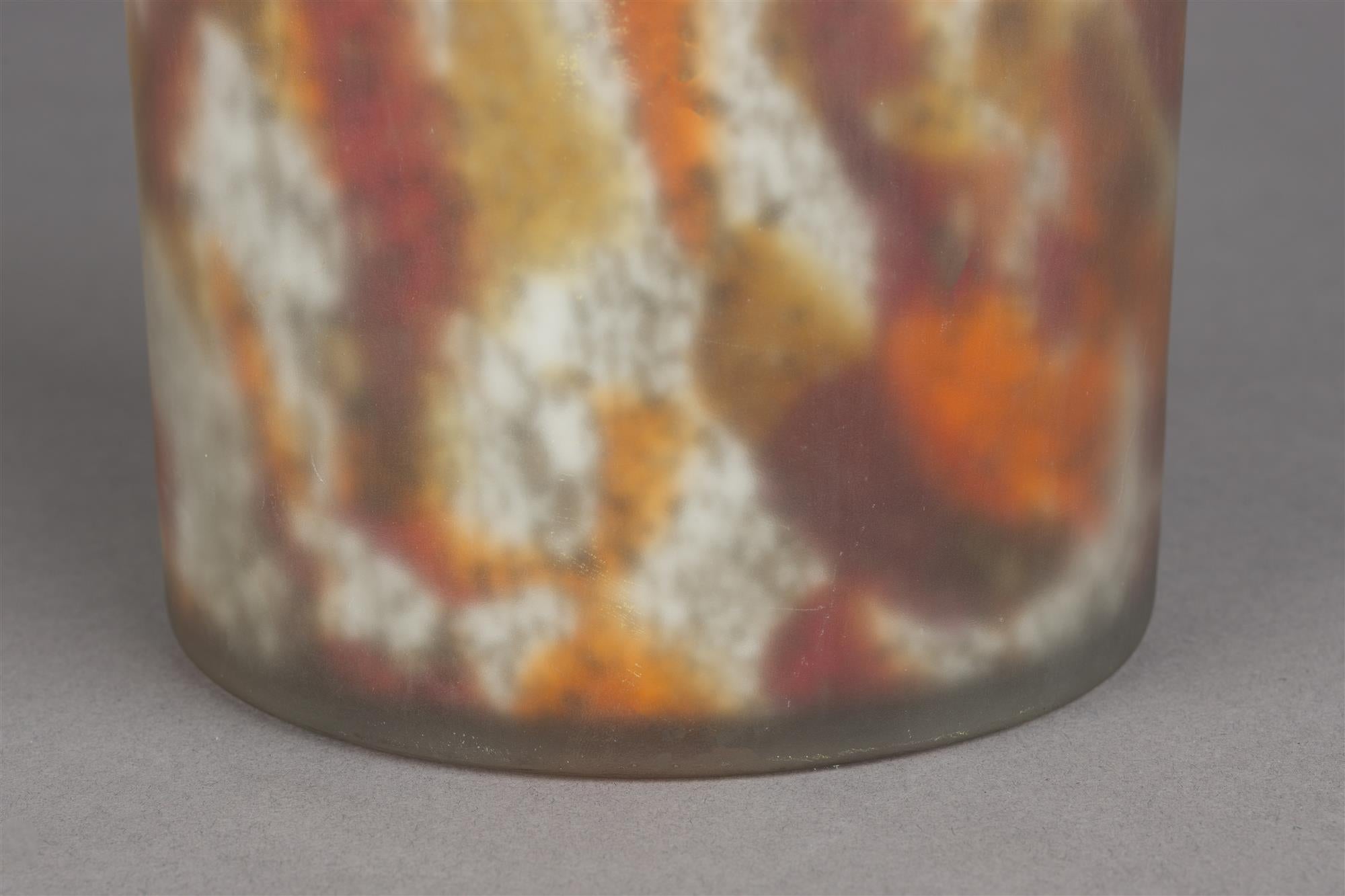 Wazon EARL pomarańczowy z brązowym