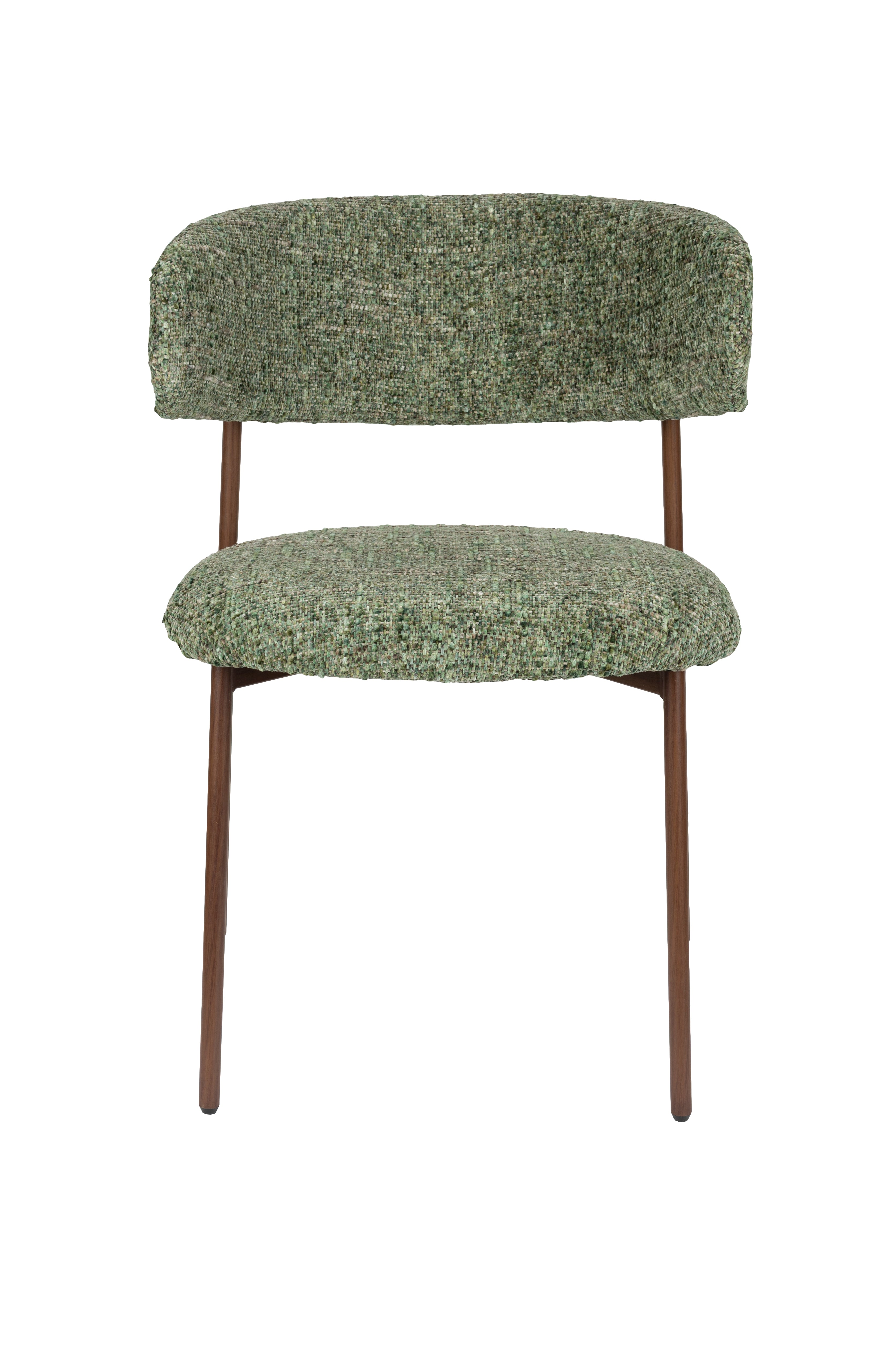 Stoel CLAES groen met een bruine basis