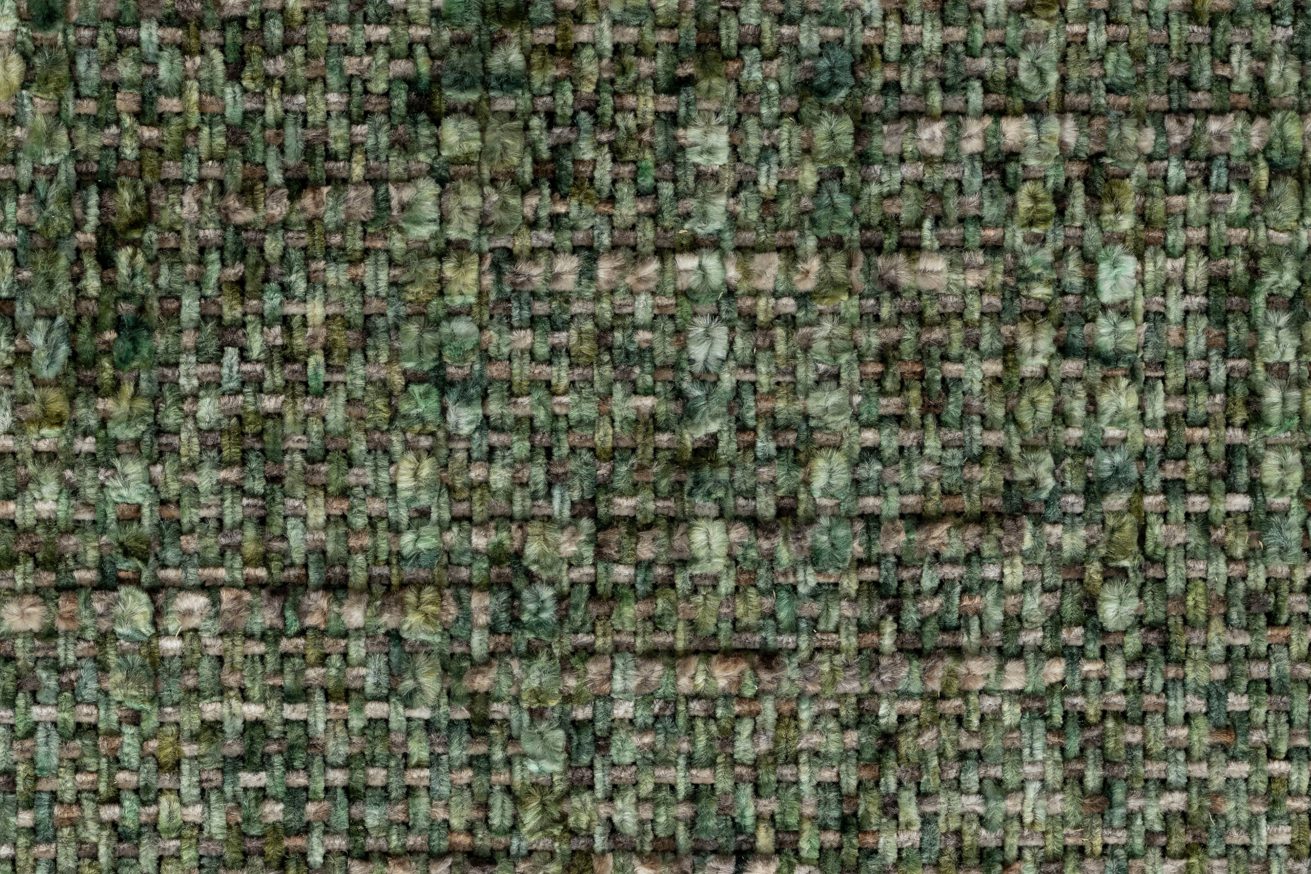 Stoel CLAES groen met een bruine basis