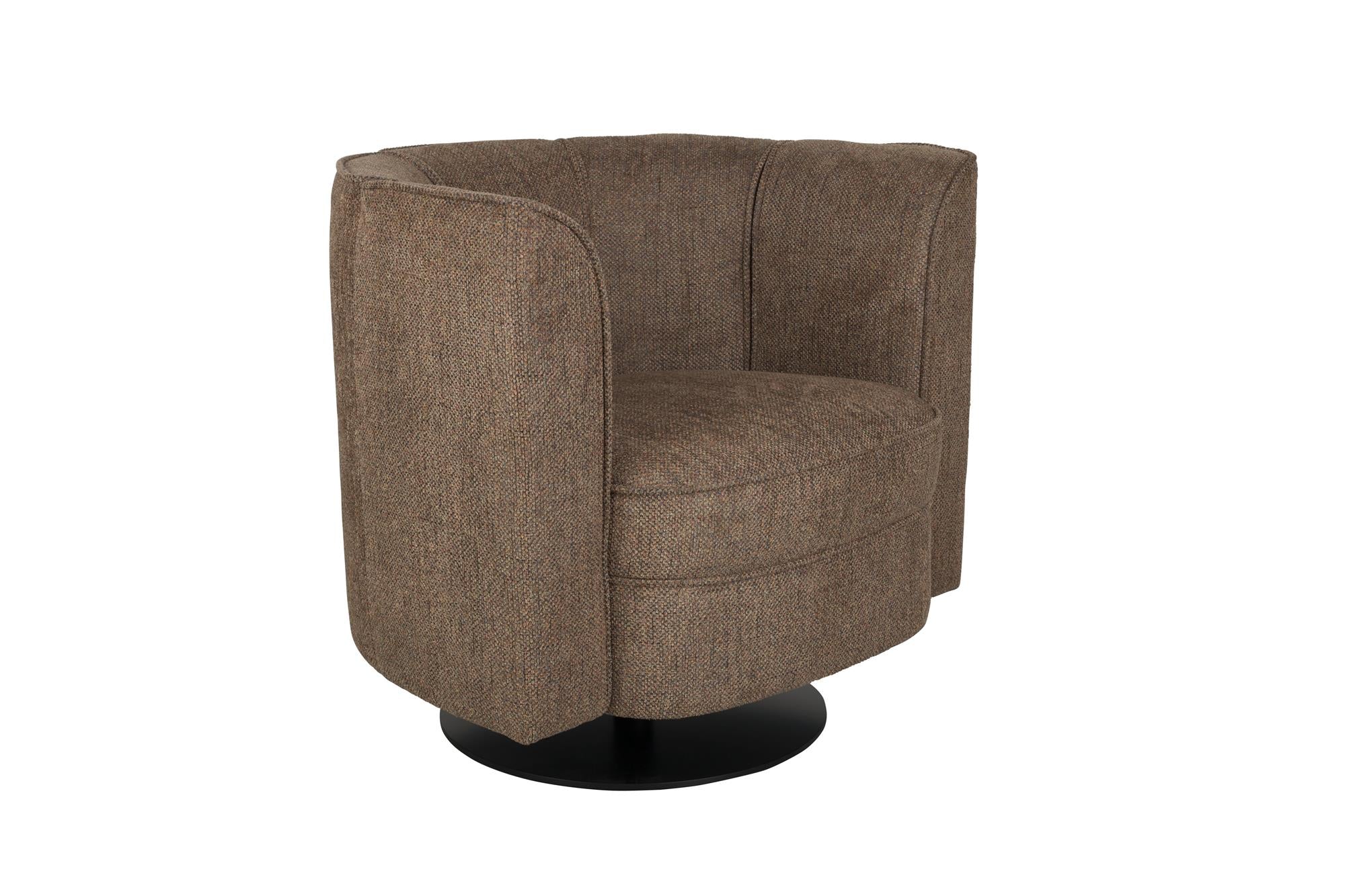 Fauteuil FLOWER bruin