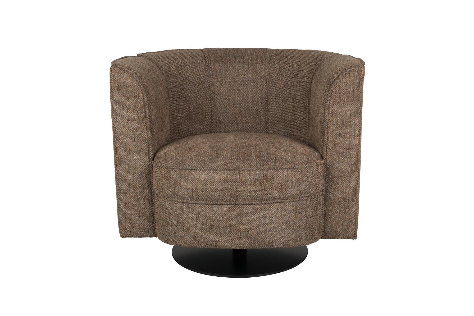 Fauteuil FLOWER bruin