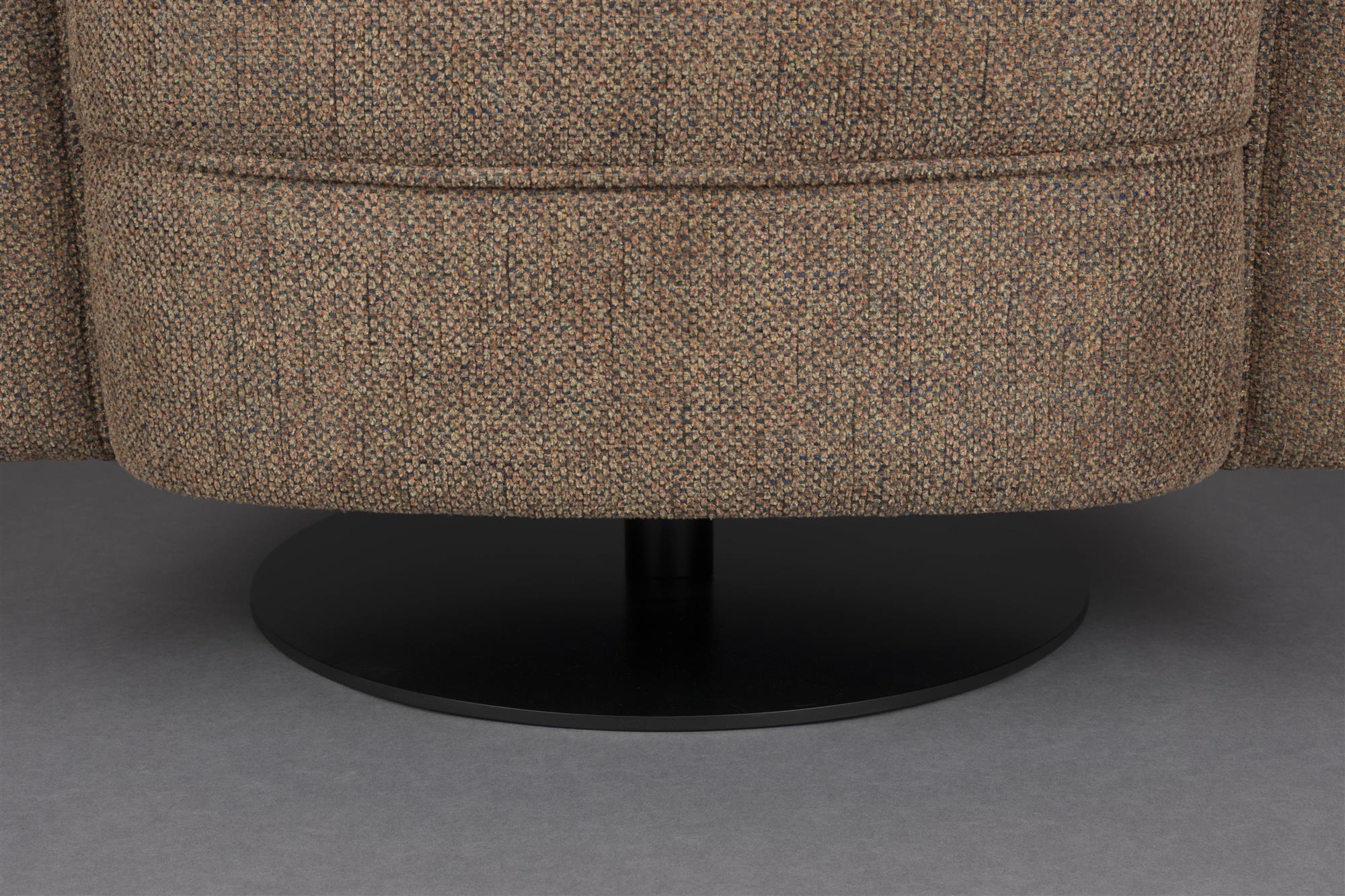 Fauteuil FLOWER bruin