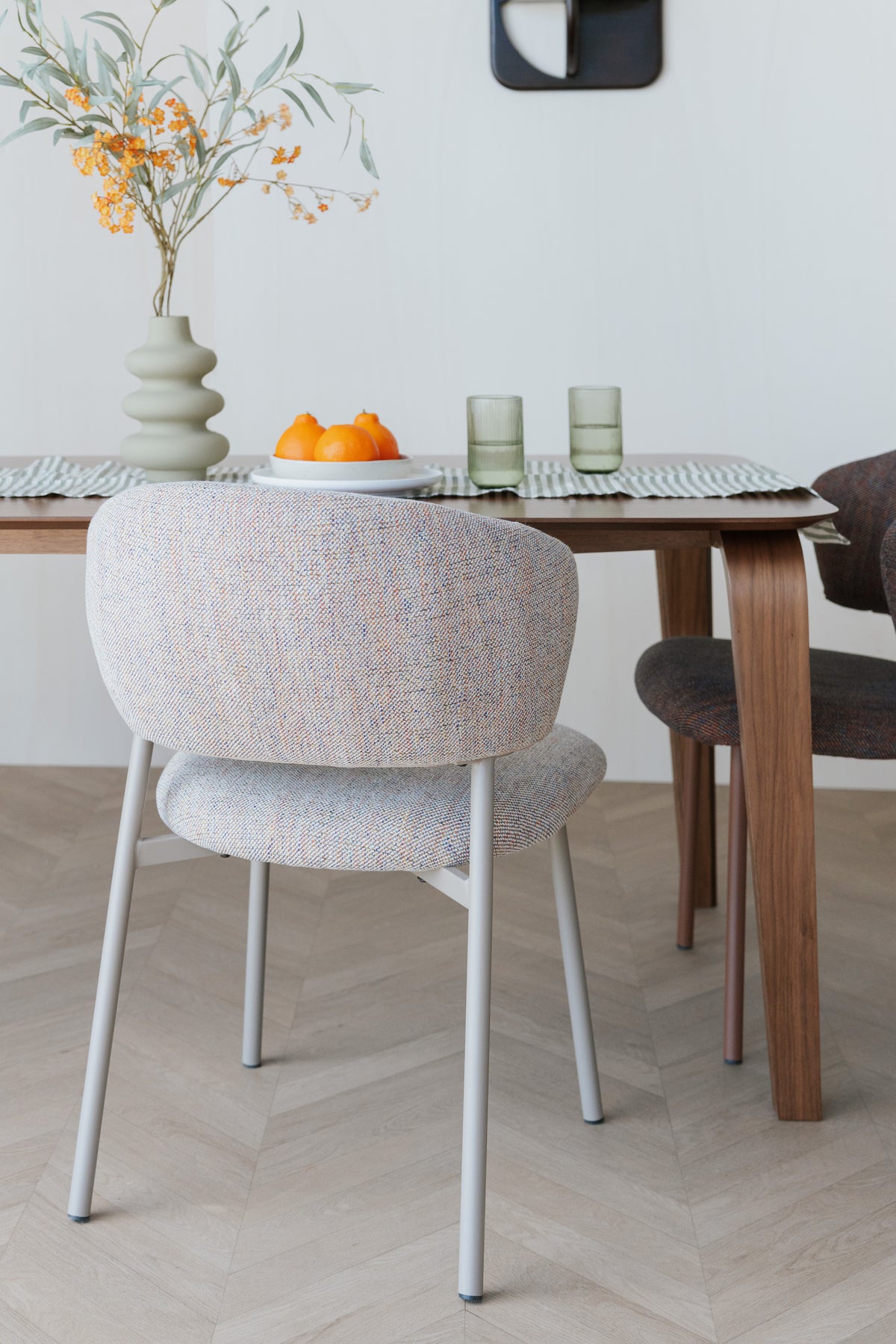 Stoel JASMINE beige gemêleerd meerkleurig