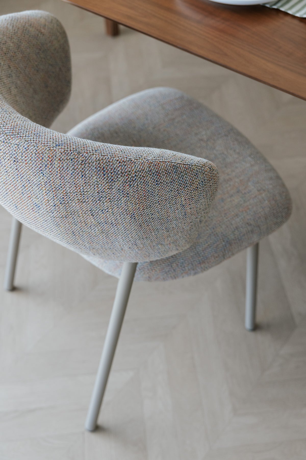 Stoel JASMINE beige gemêleerd meerkleurig