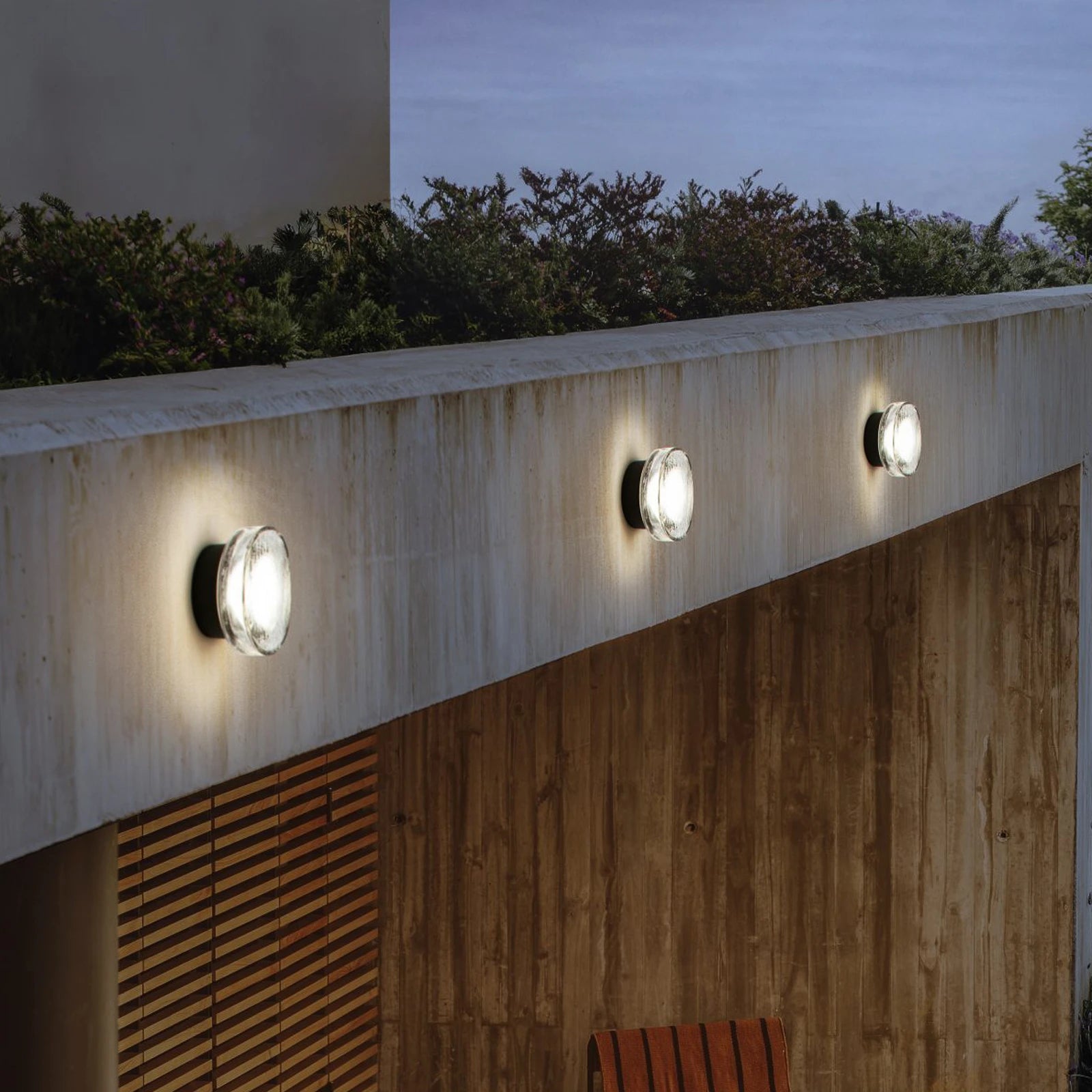 Buitenlamp ROC zwart met glas