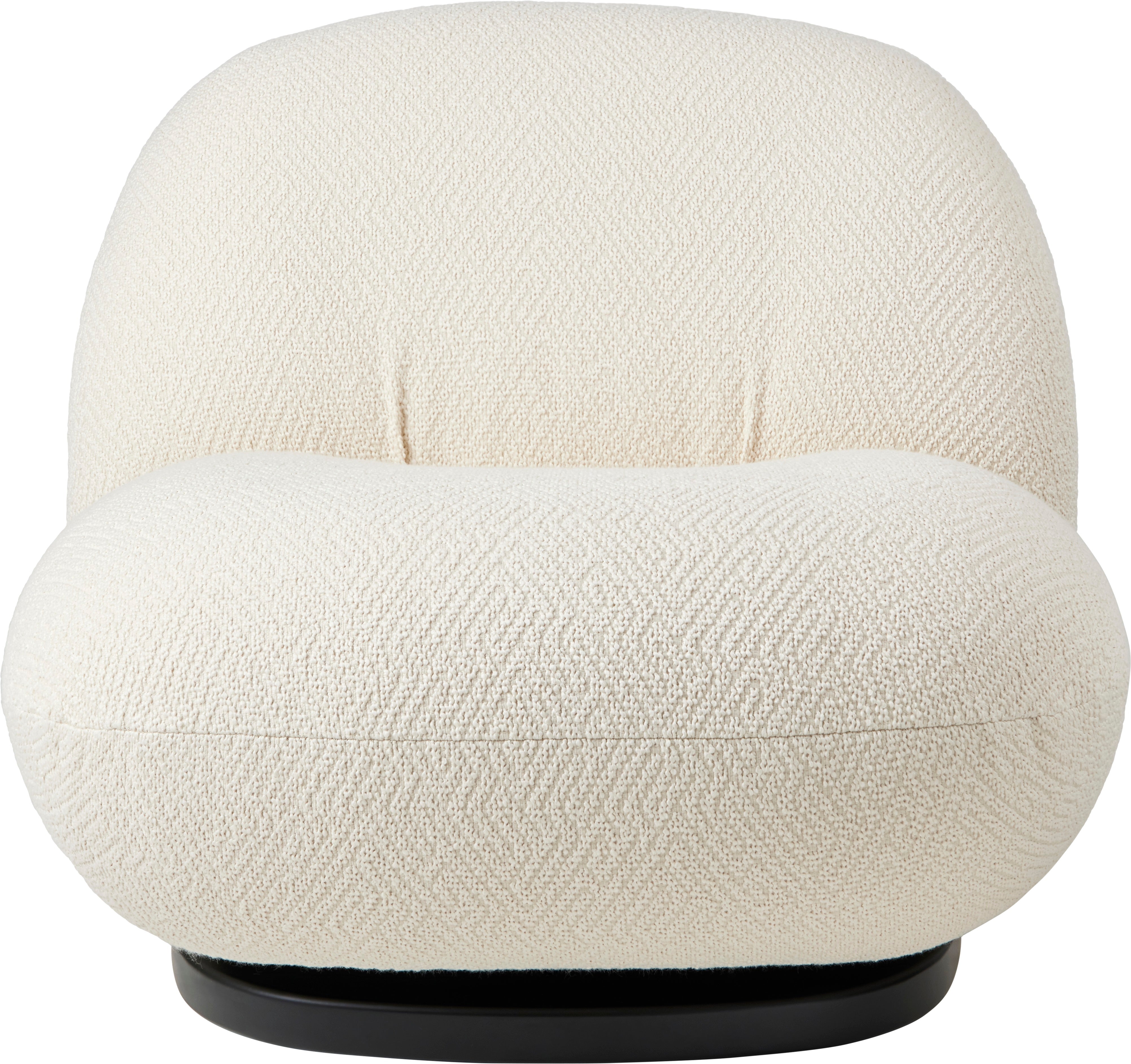 Gestoffeerde PACHA fauteuil met zwarte basis