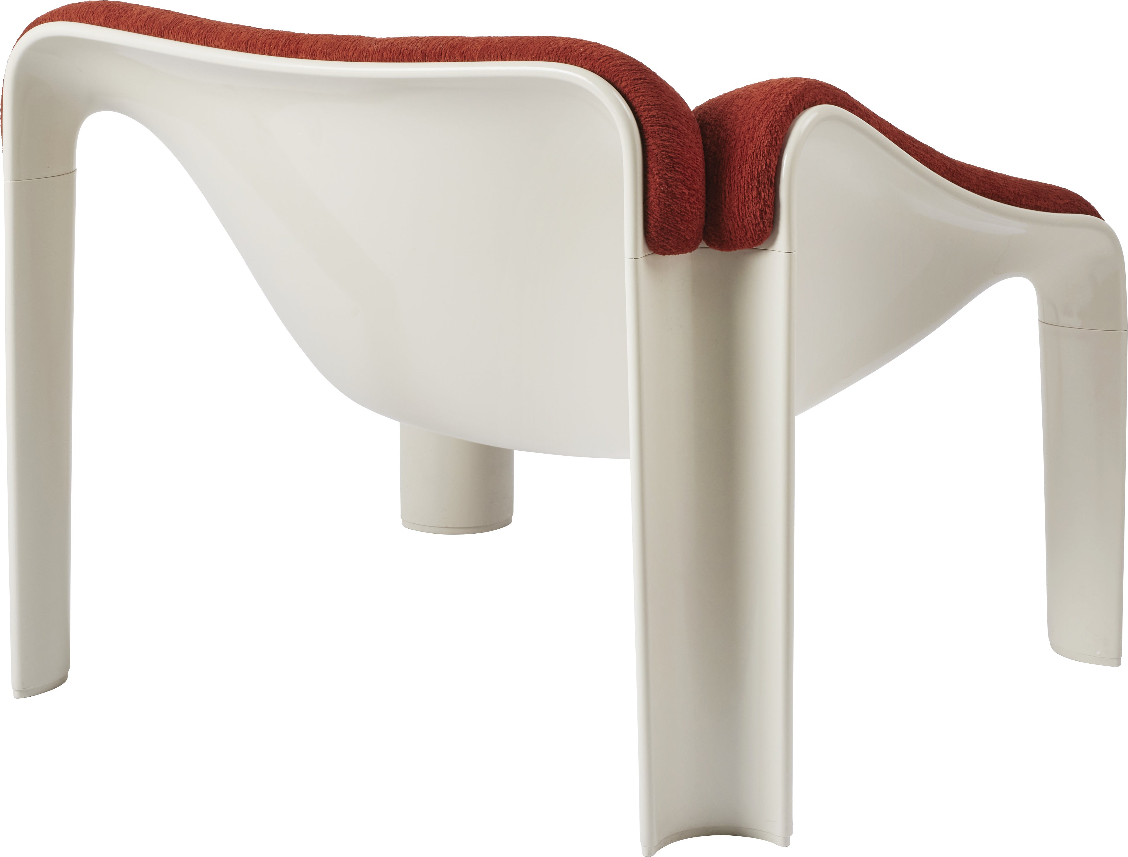 Fotel F300 rood met witte basis [Amelia verbeterd]