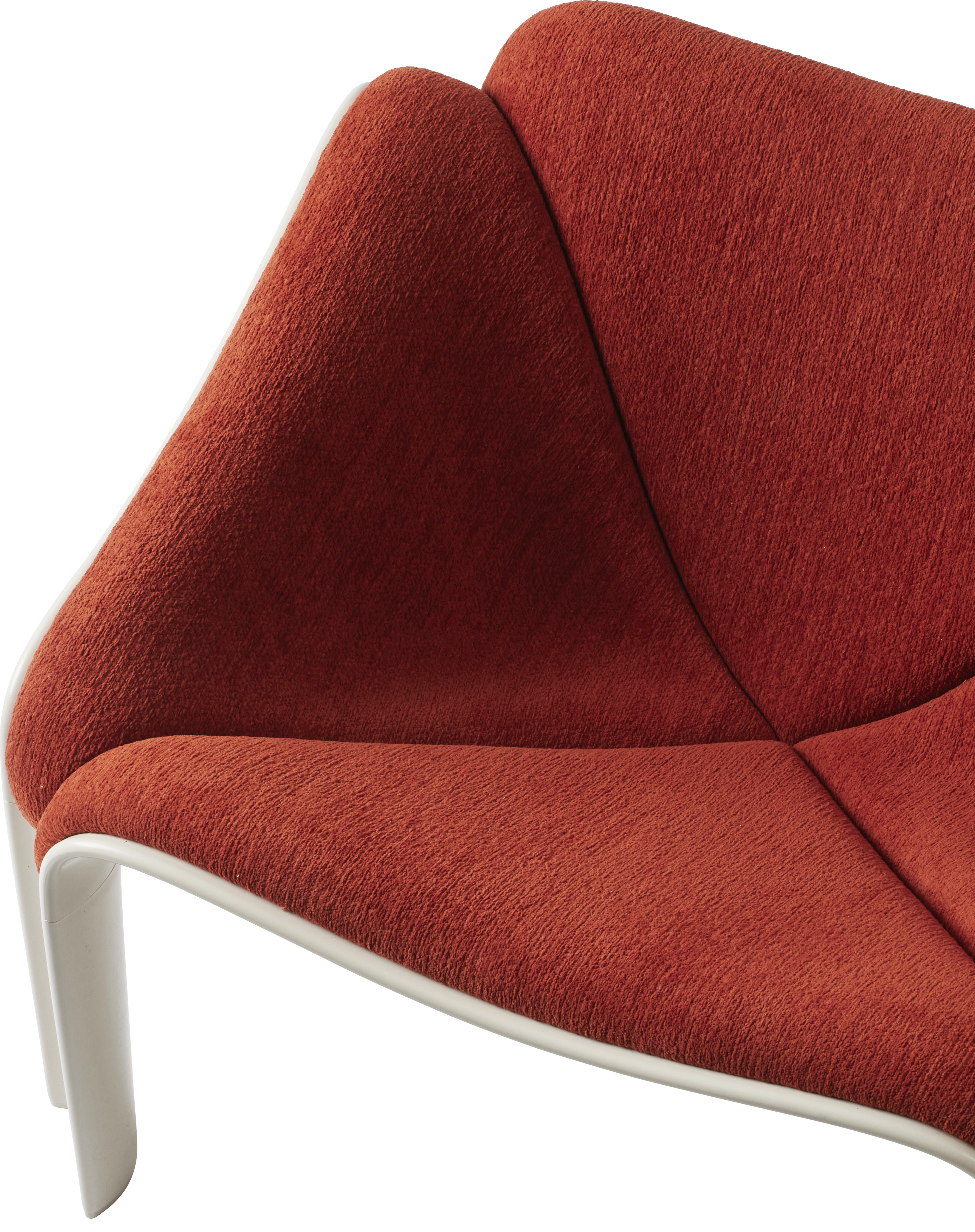 Fotel F300 rood met witte basis [Amelia verbeterd]