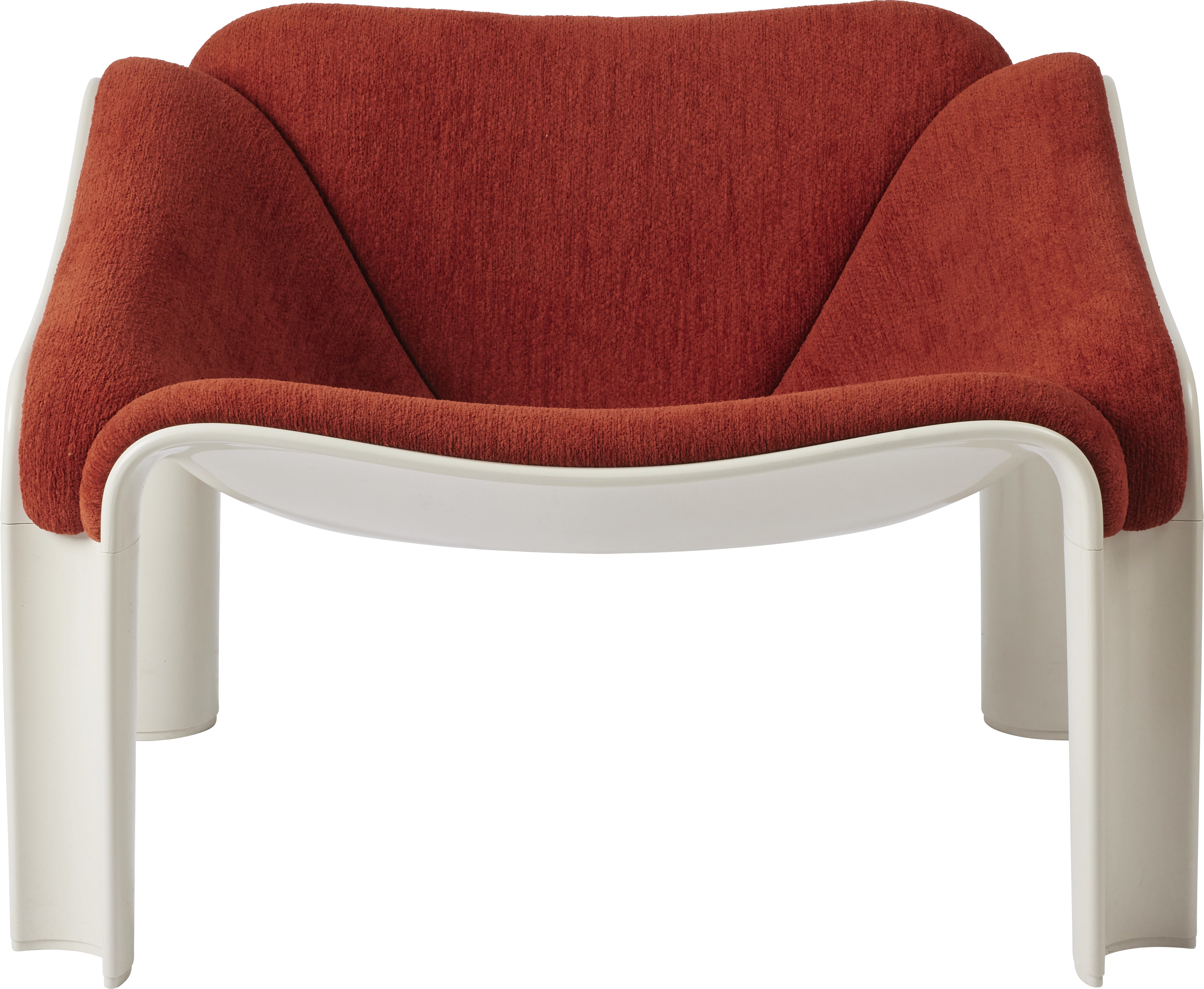 Fotel F300 rood met witte basis [Amelia verbeterd]