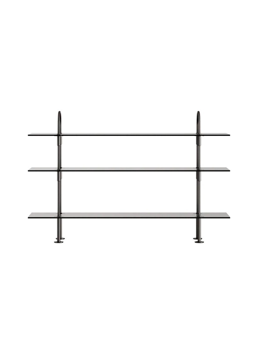 KAST KEEN met rookglas en zwarte messing frame