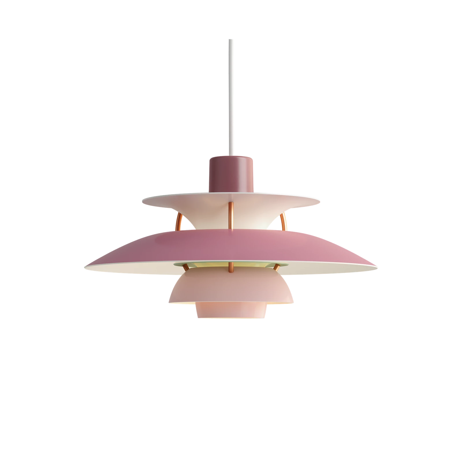 PH 5 pendant lamp in shades of pink