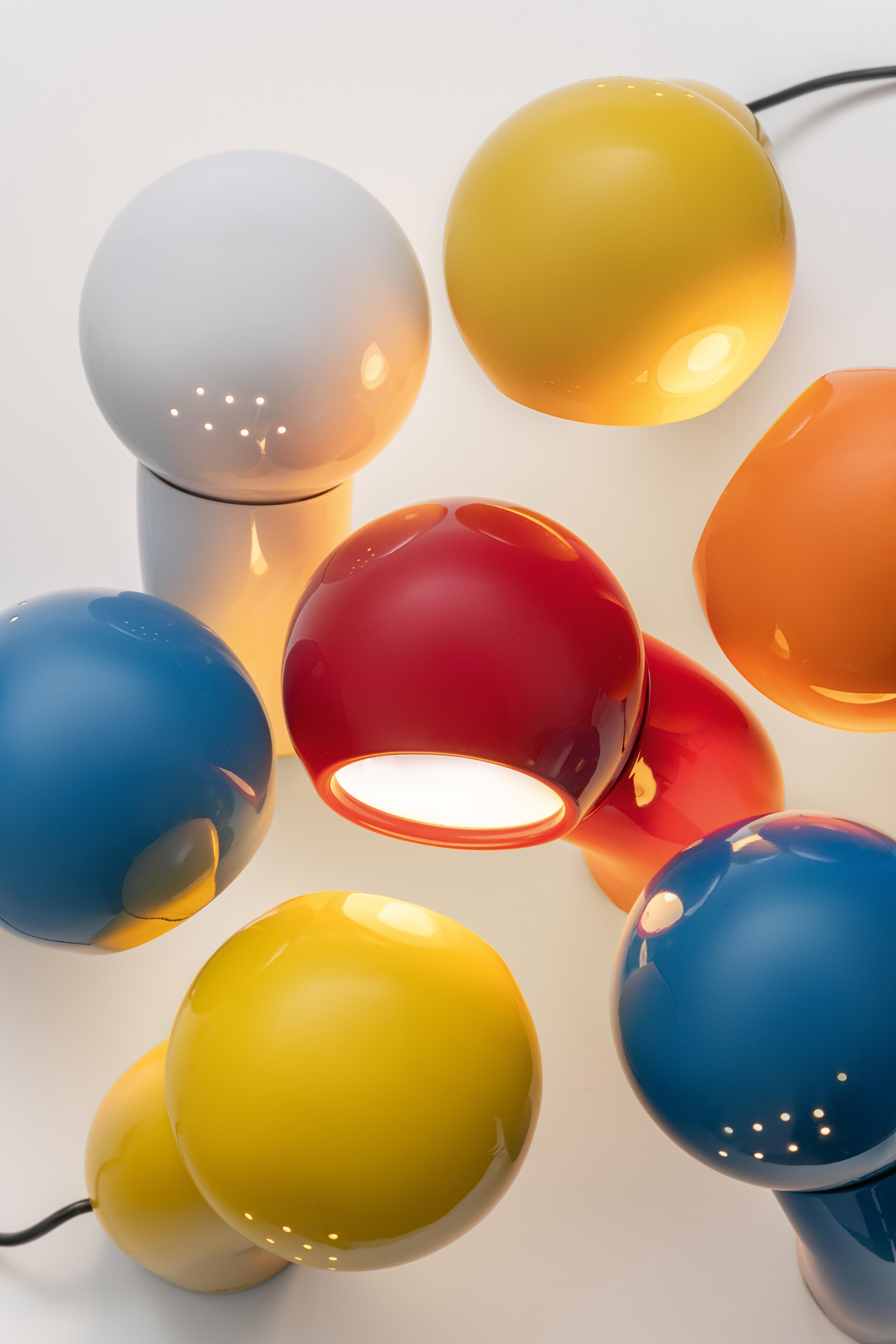 Lampa stołowa PALLINO połyskujący biały