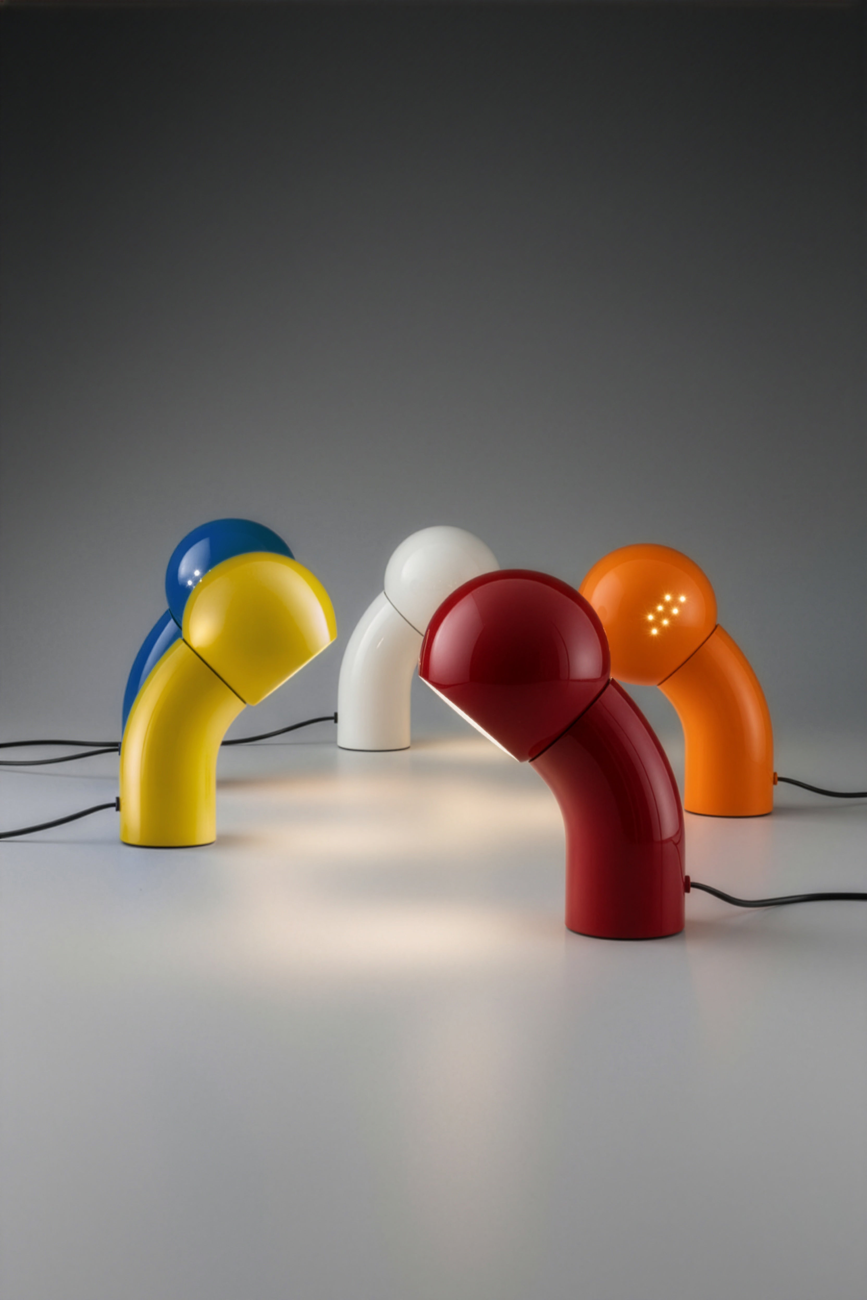 Lampa stołowa PALLINO połyskujący biały