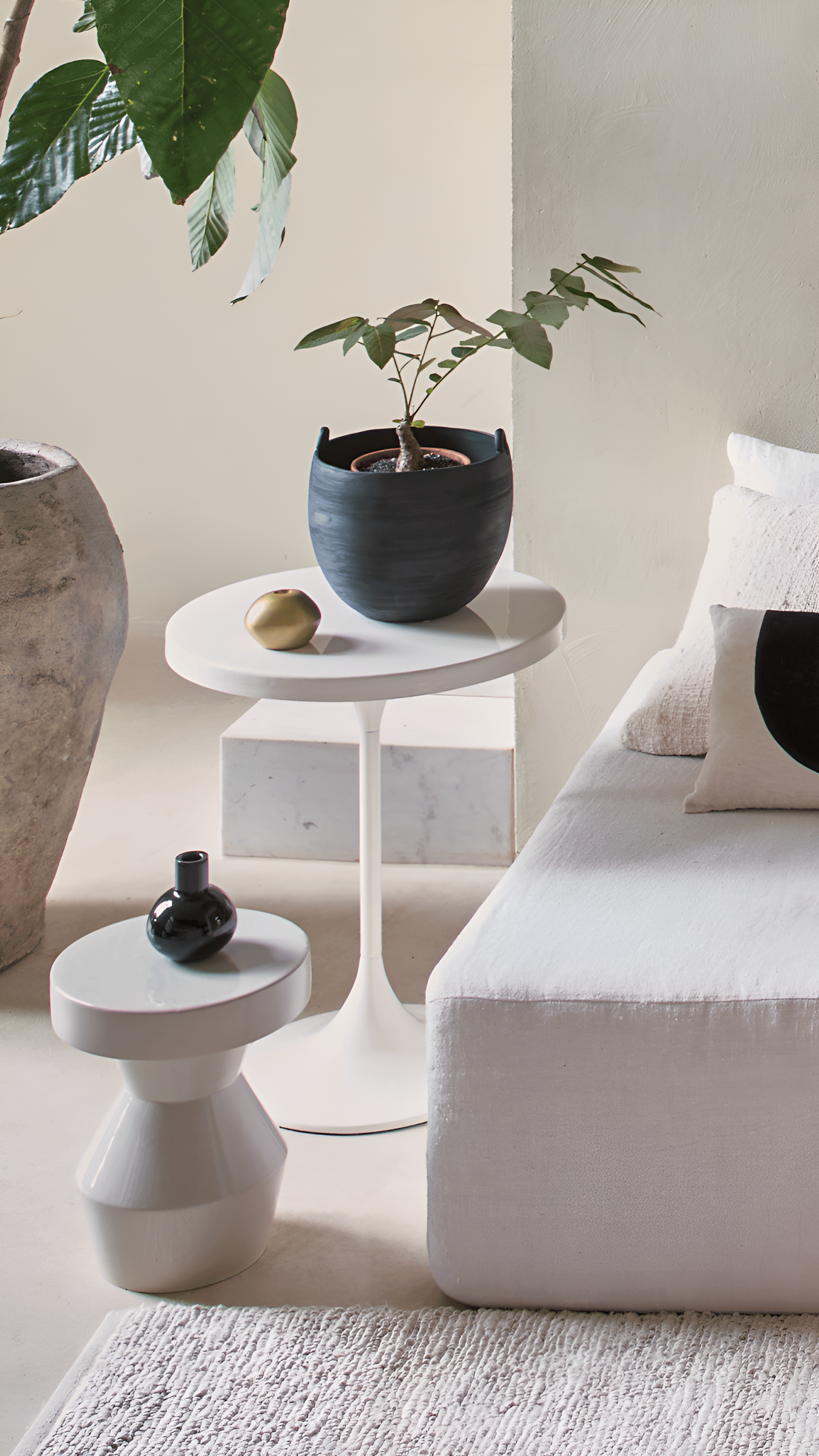 Bijzettafel HIGH GLOSS wit